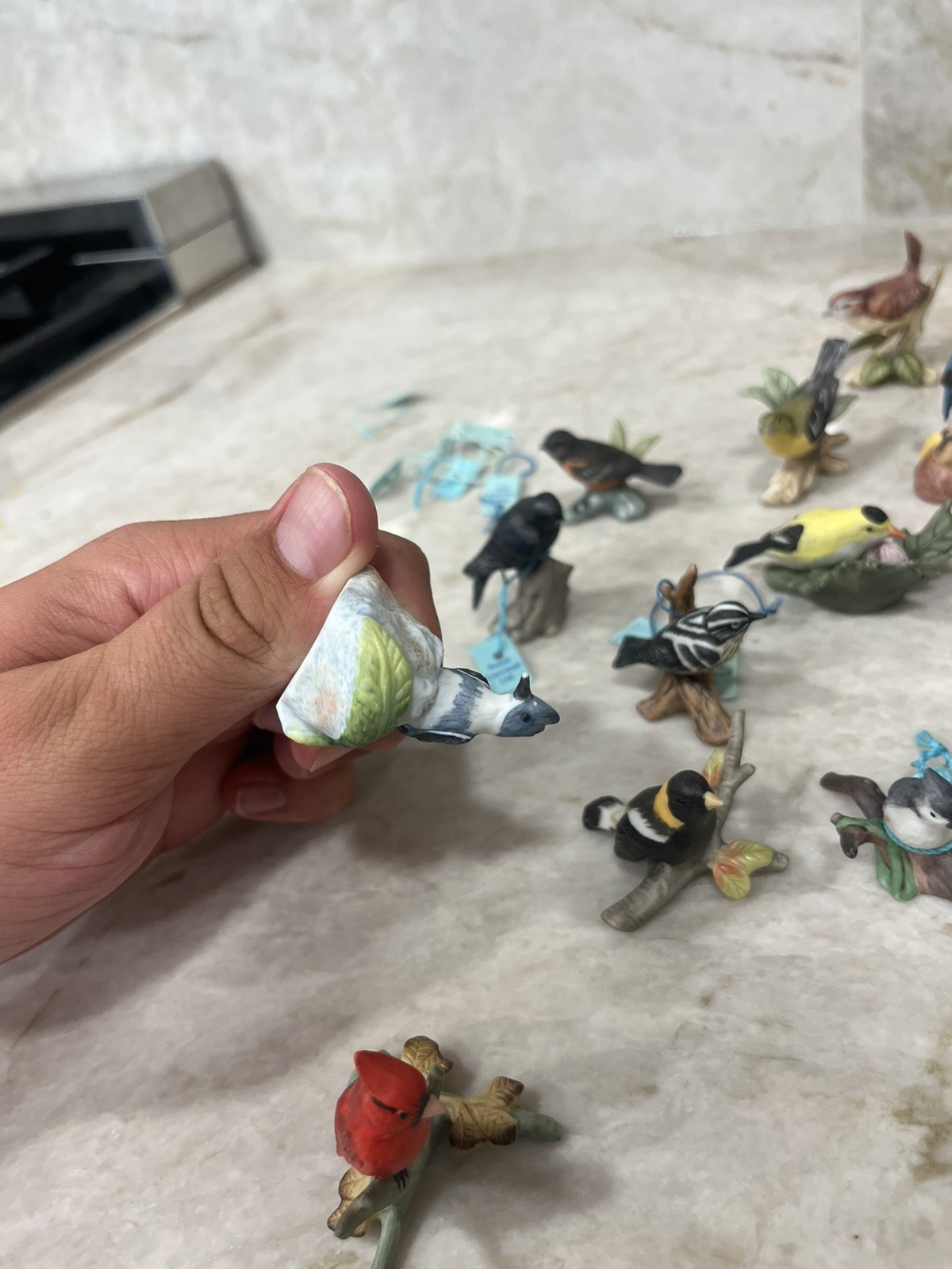 44 Vintage RC Royal Cornwall Mini Porcelain Birds 1982 Lot **READ DESCRIPTION**