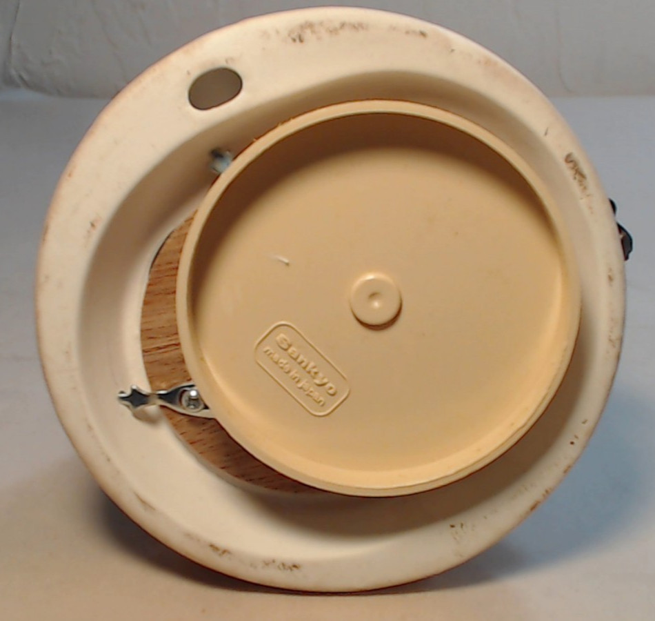 Vtg Sankyo Japan BRIDE GROOM MUSIC BOX Rotate Speak Softly Love Godfather Brando