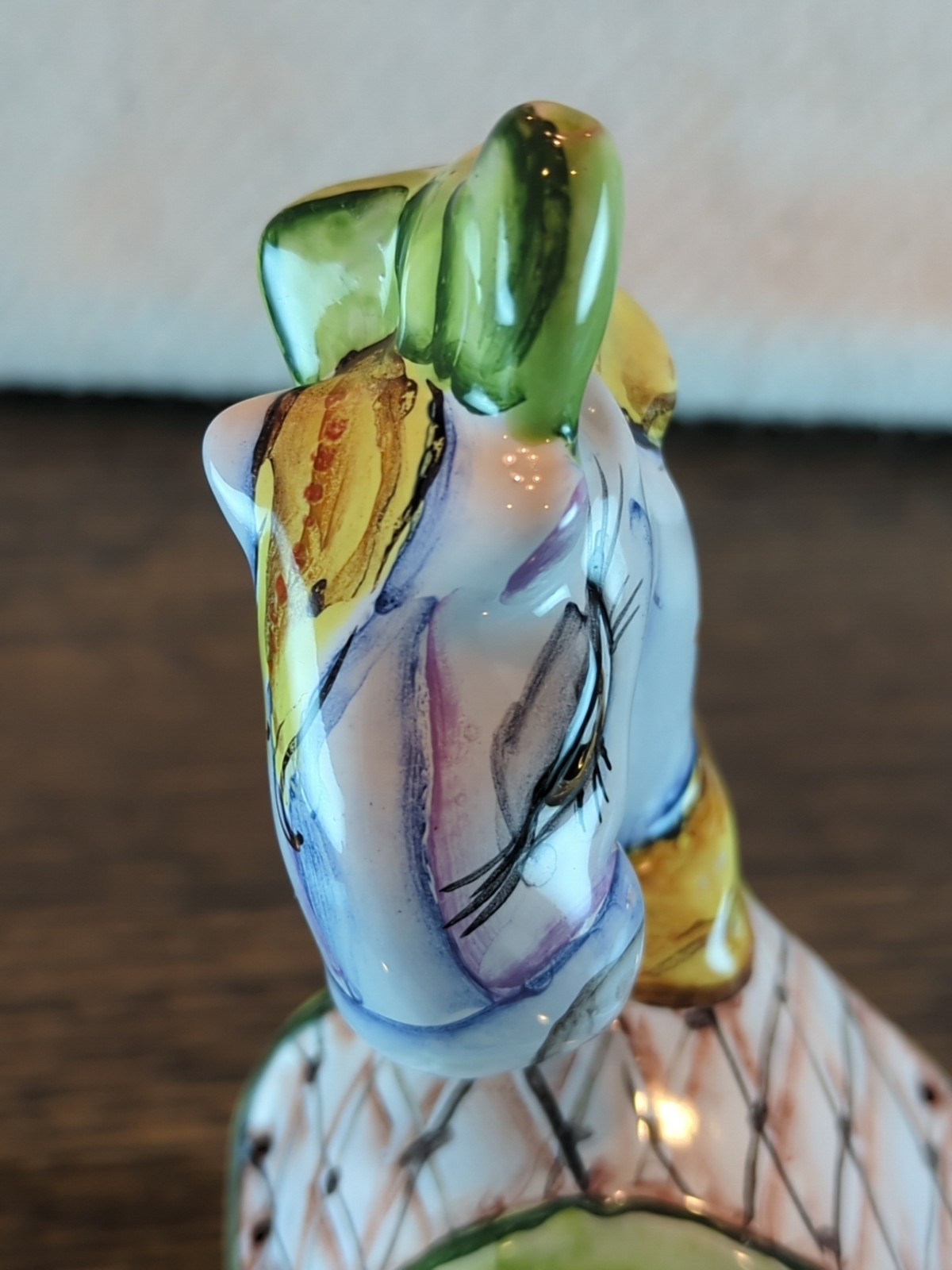 DAUGAVA Hand Painted Ceramic Rocking Horse 8″ Riga City Latvia Circa 2000