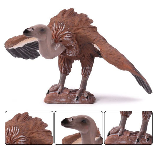 8cm Vulture Bird PVC Toy Wild Animal Figure Doll Kids Gift