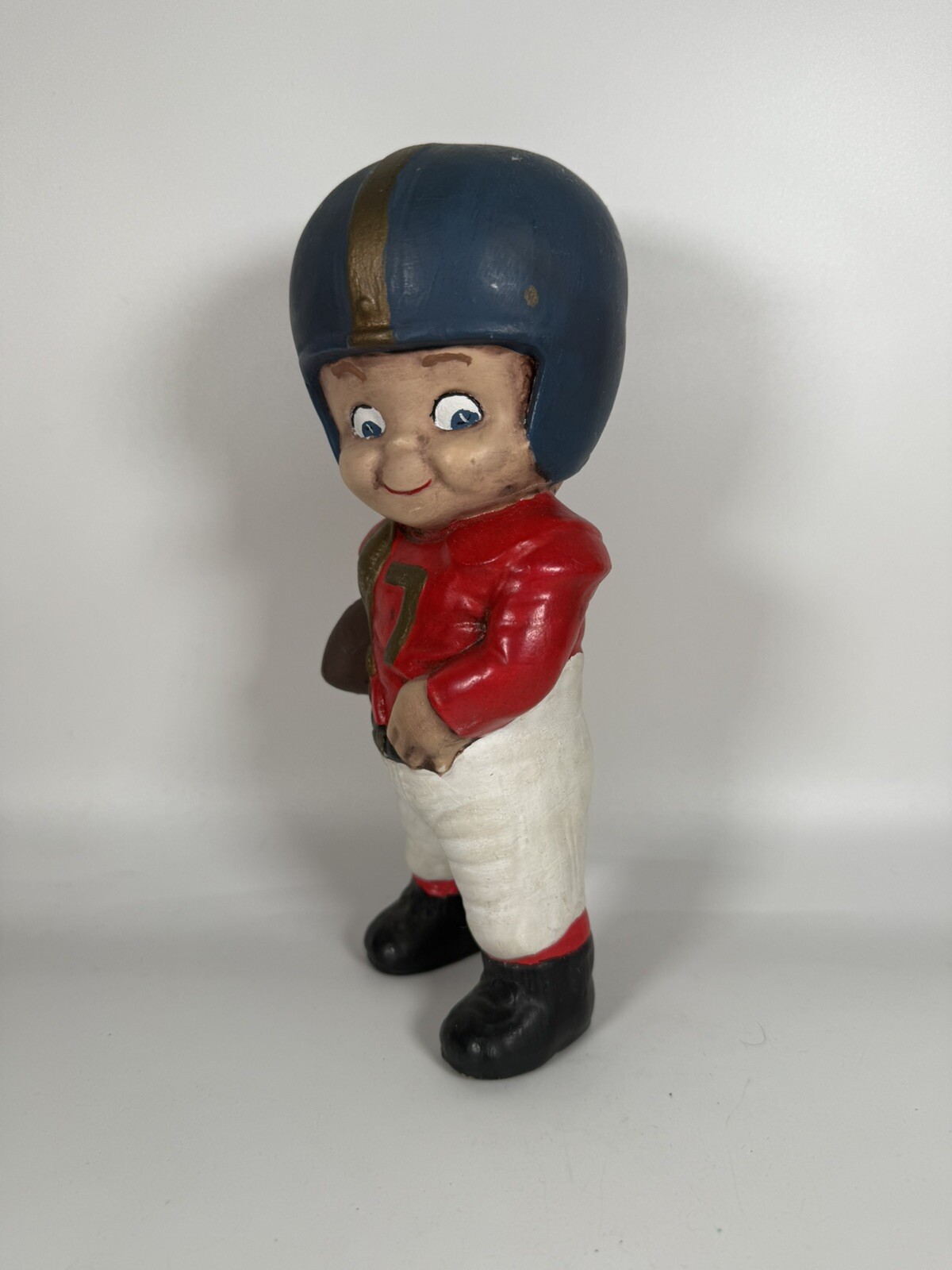 Football Player #7 Ceramic Hand Painted Figurine 8″ Louisville Cardinals Shough