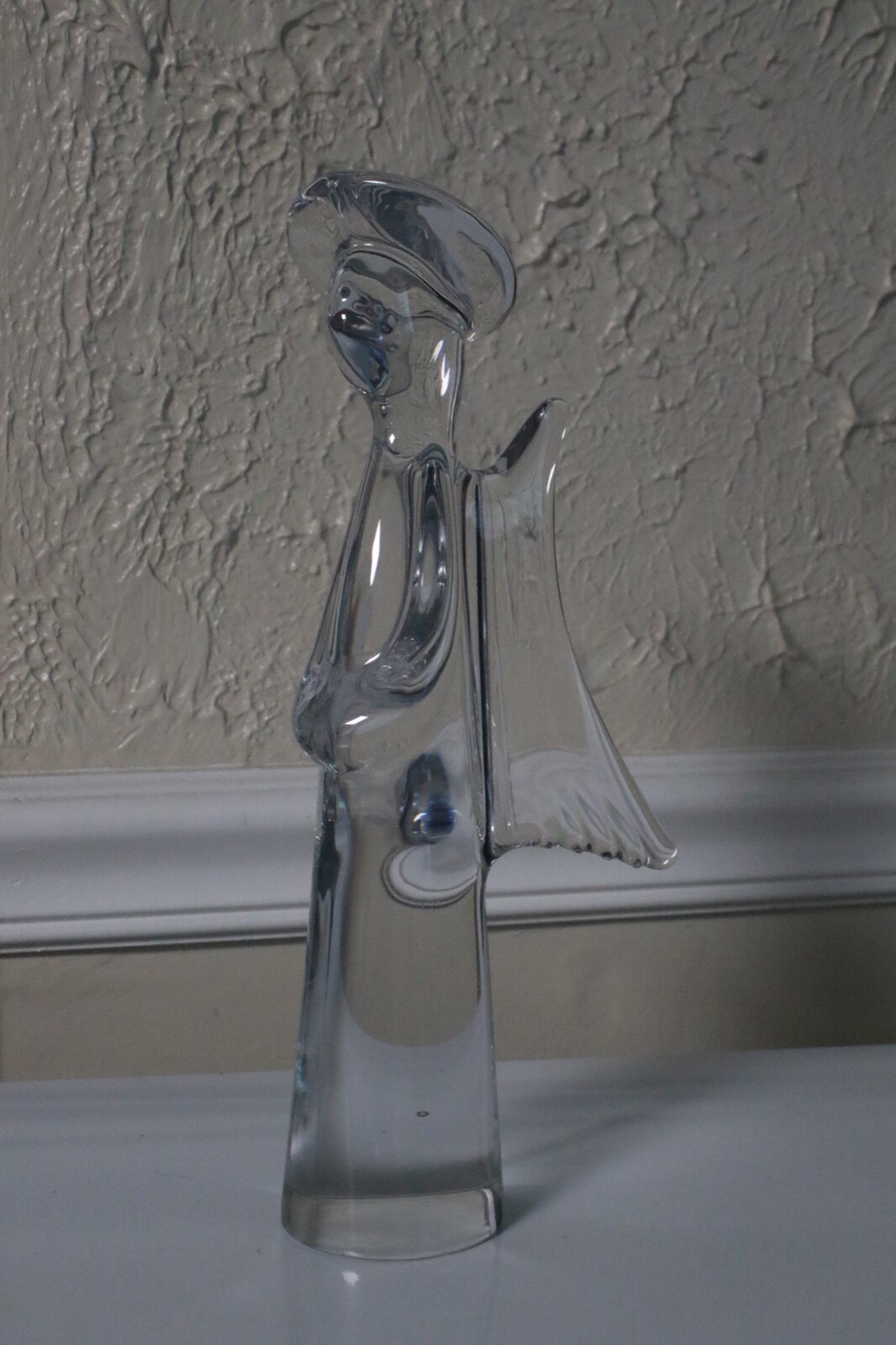 GORGEOUS 25% Lead Crystal Angel 11” Tall 2 1/2″ Base 3 Pounds 6 Ounces Japan