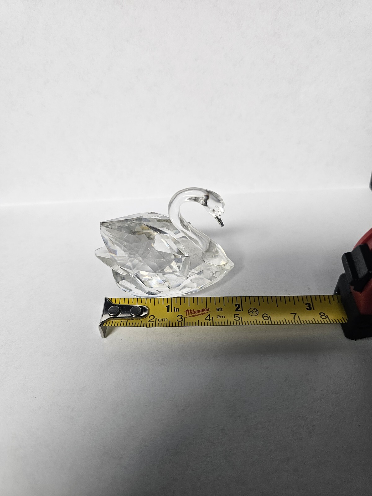 Vintage Swarovski Crystal Swan Beauties Of The Lake Figurine Block Logo 2”