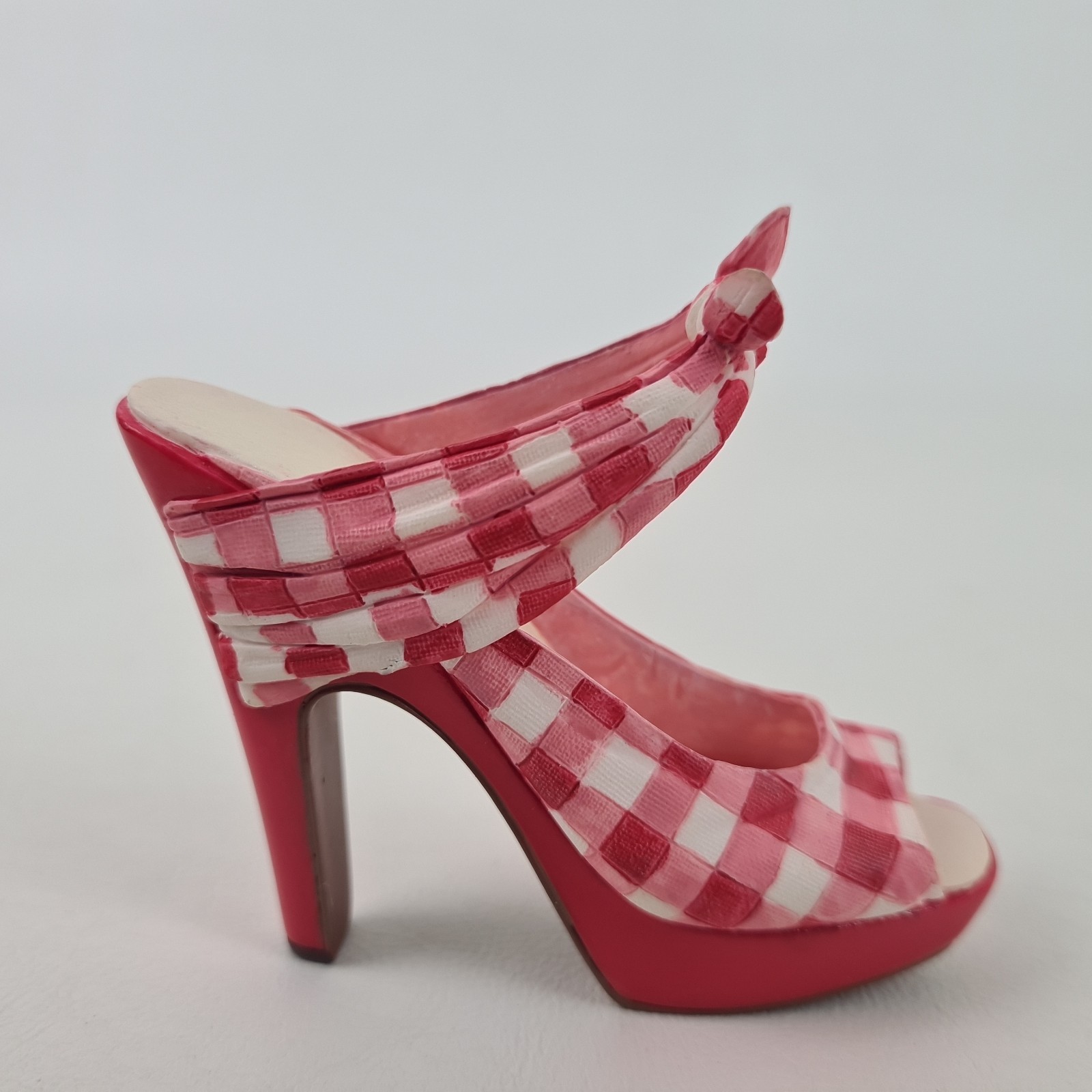 🚨 Just The Right Shoe “Picnic Red&White” By Raine Stepping Out 25238 Miniature