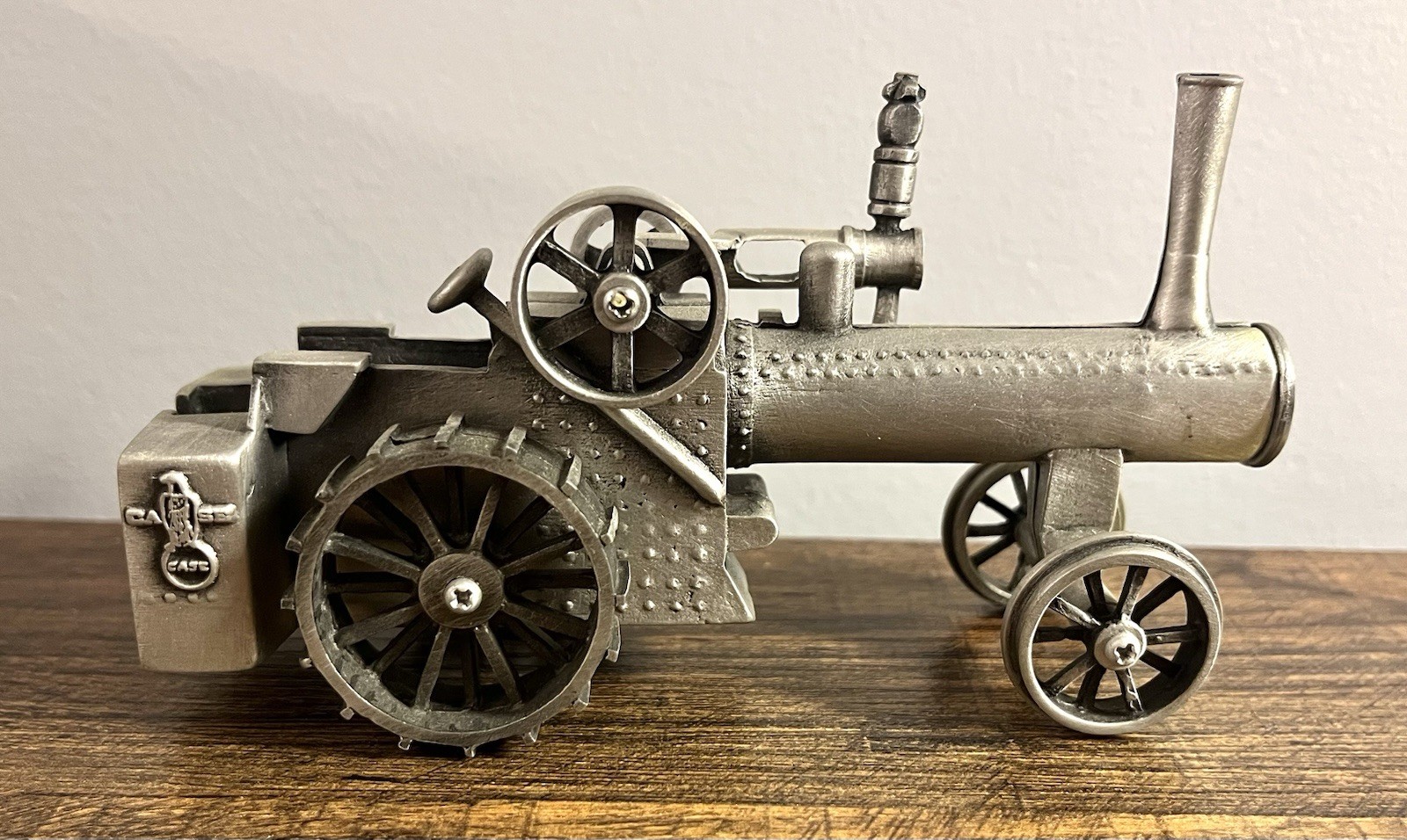 NIB Cast Pewter Antique Case Heavy Duty Tractor Farm Equipment Model Figurine