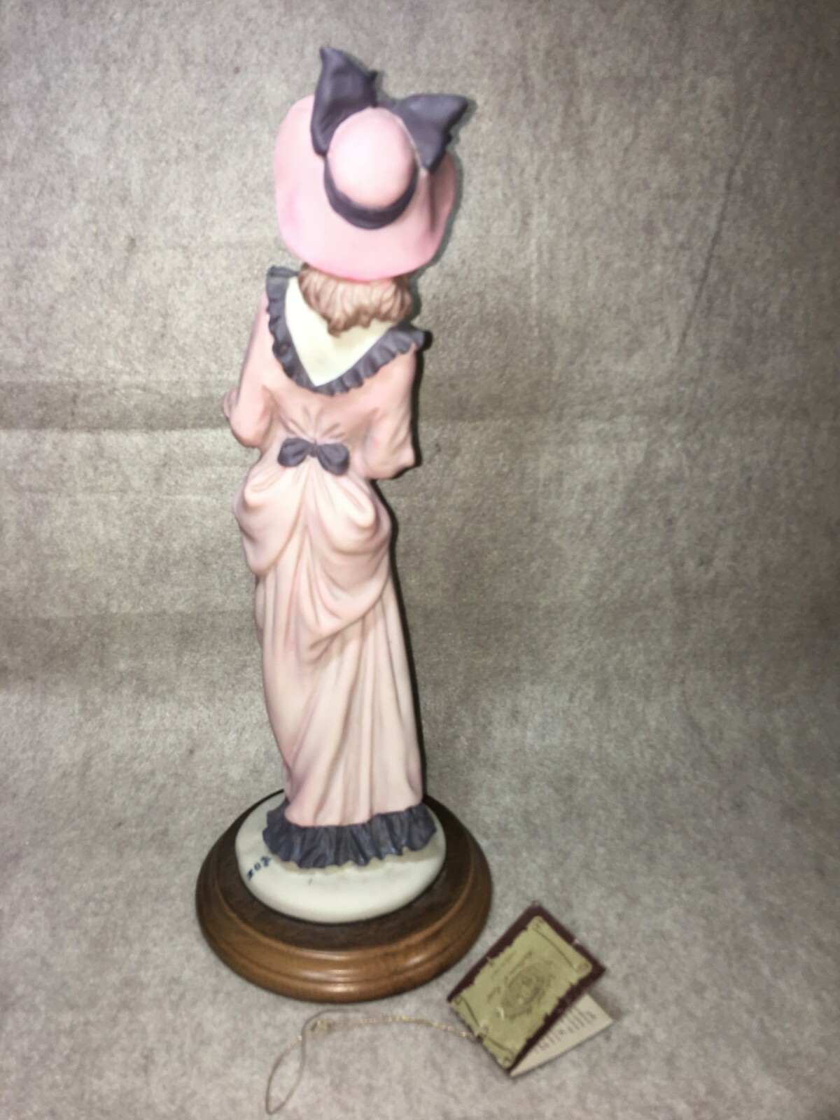 Vintage L’Arte Nel Mondo Figurines Lady with Dog Capodimonte Italy