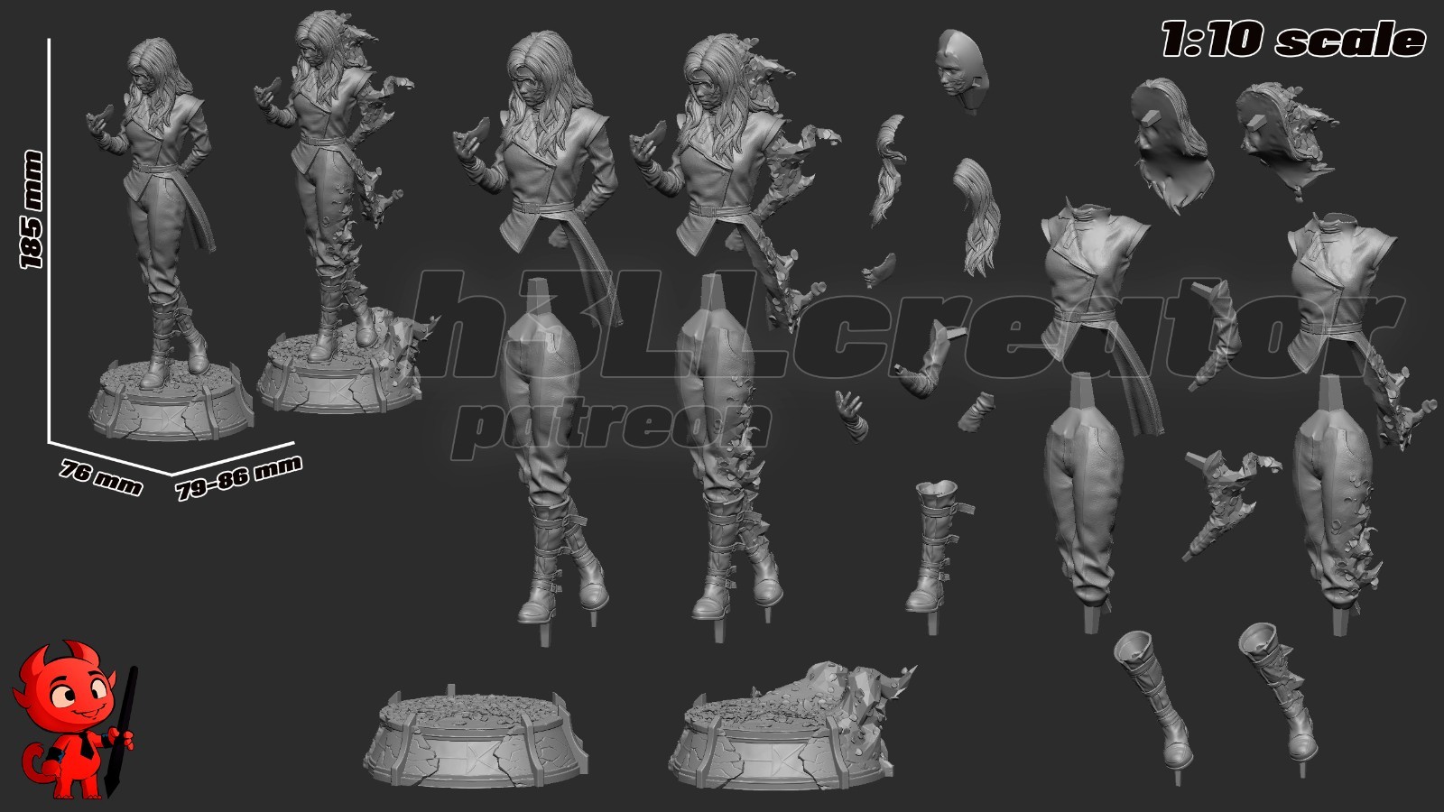 Alicia V2 Figurine Clair Obscur Exepdition 33 Hand Painted Model / DIY Kit 14p