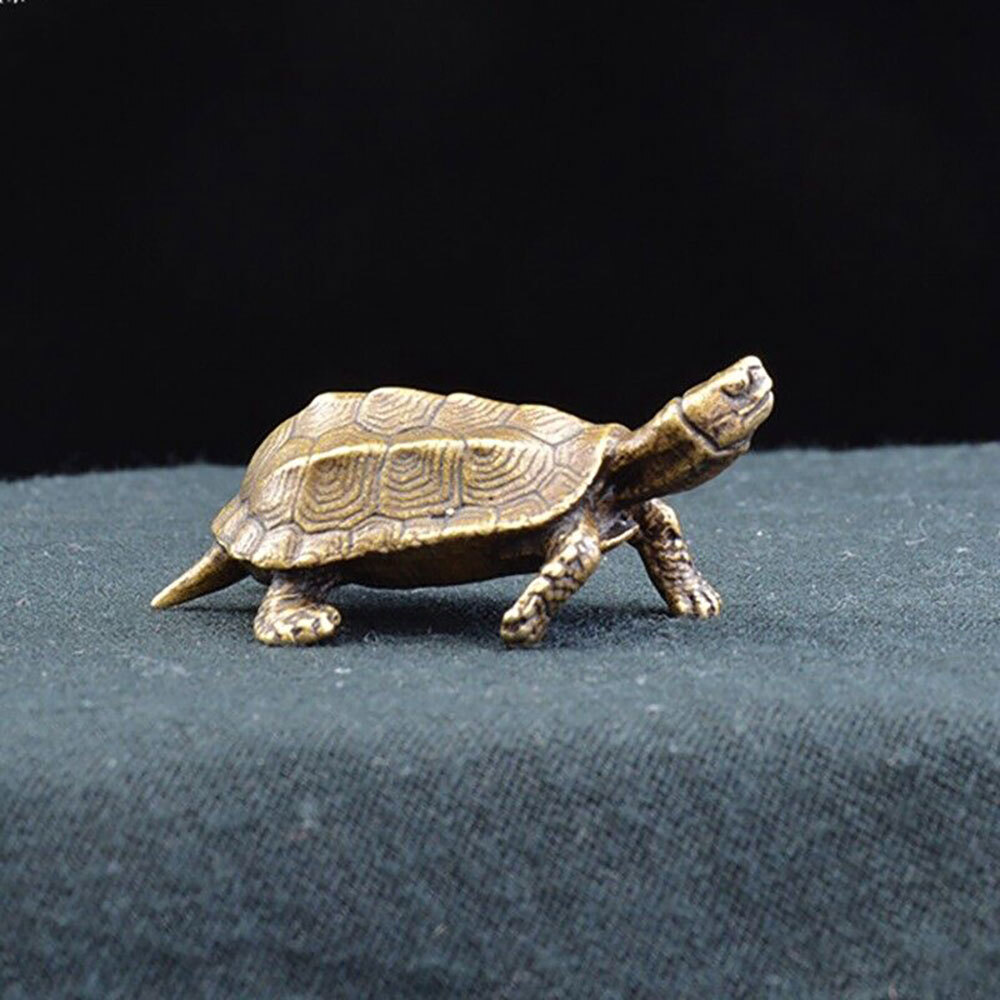 New Brass Vintage Turtle Figurine Statue Home Ornaments Animal Figurines Gift US