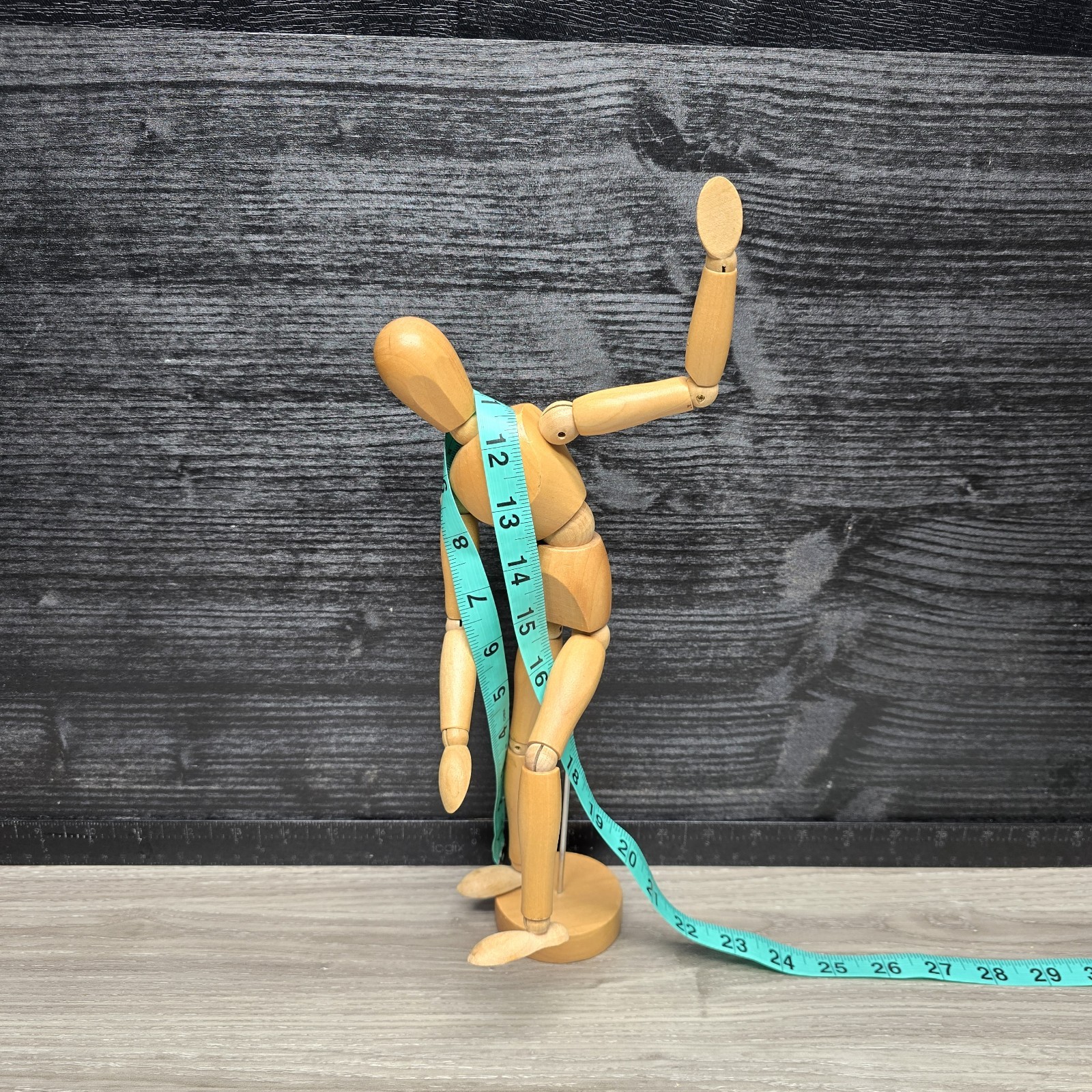 Vintage Art Figure – Wood Jointed Standing Figuring Model Person Artist