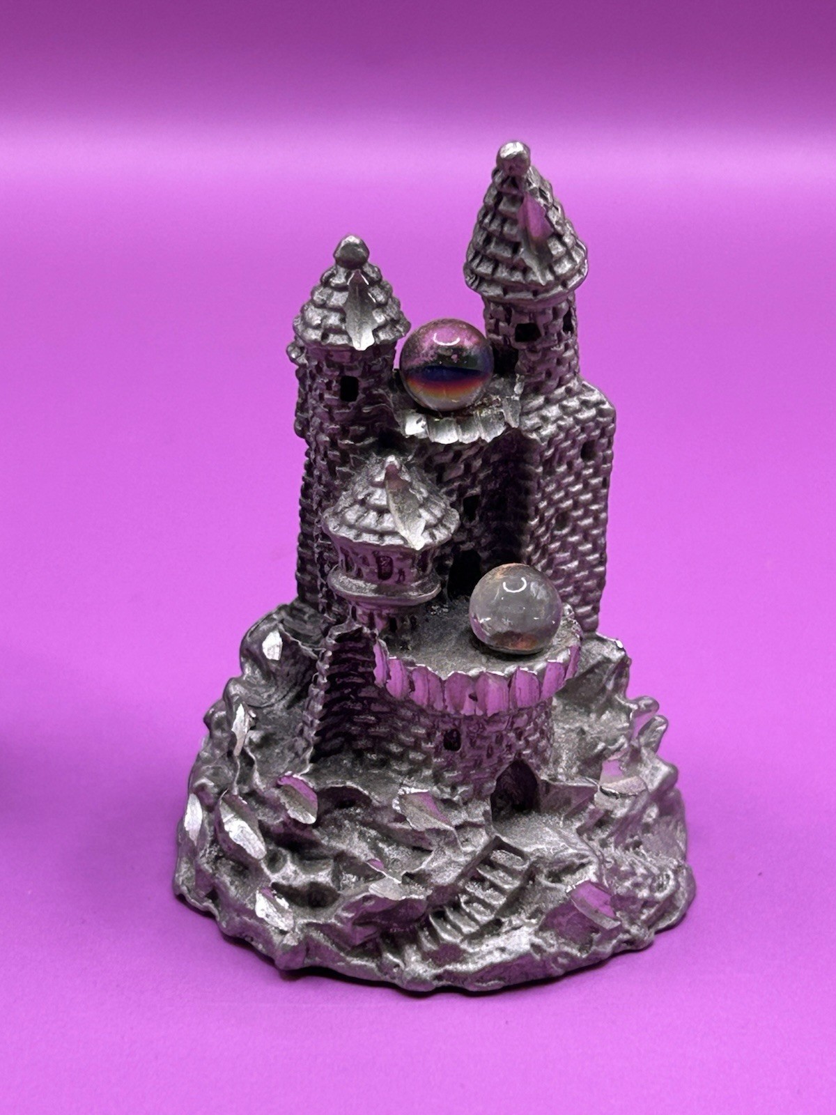 Gallo ? Pewter Fantasy Magic Medieval Castle Fortress Diorama Miniature Figurine