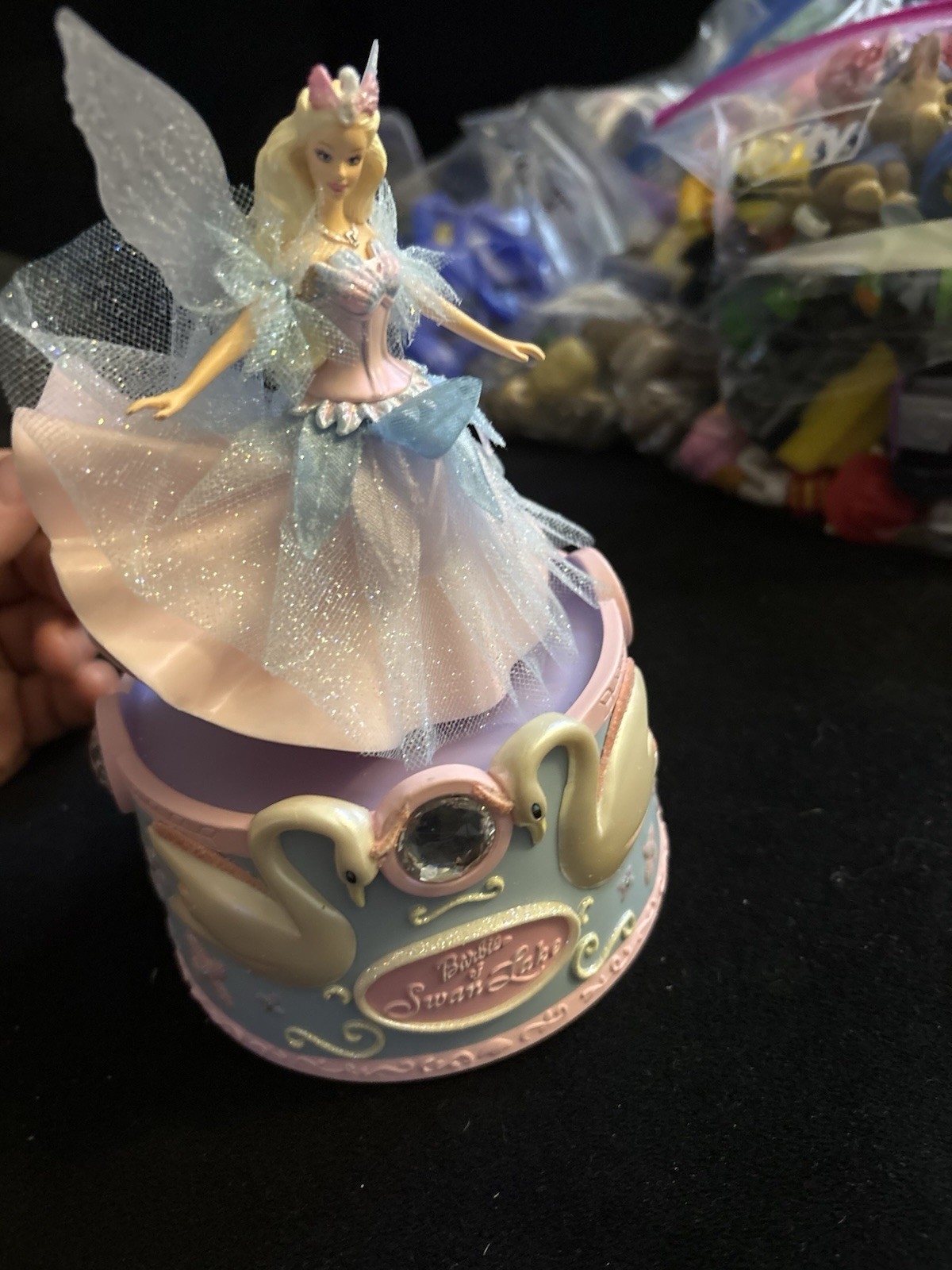 Hallmark Barbie of Swan Lake Musical Figurine Multicolor Painted Boxed 2000-2009