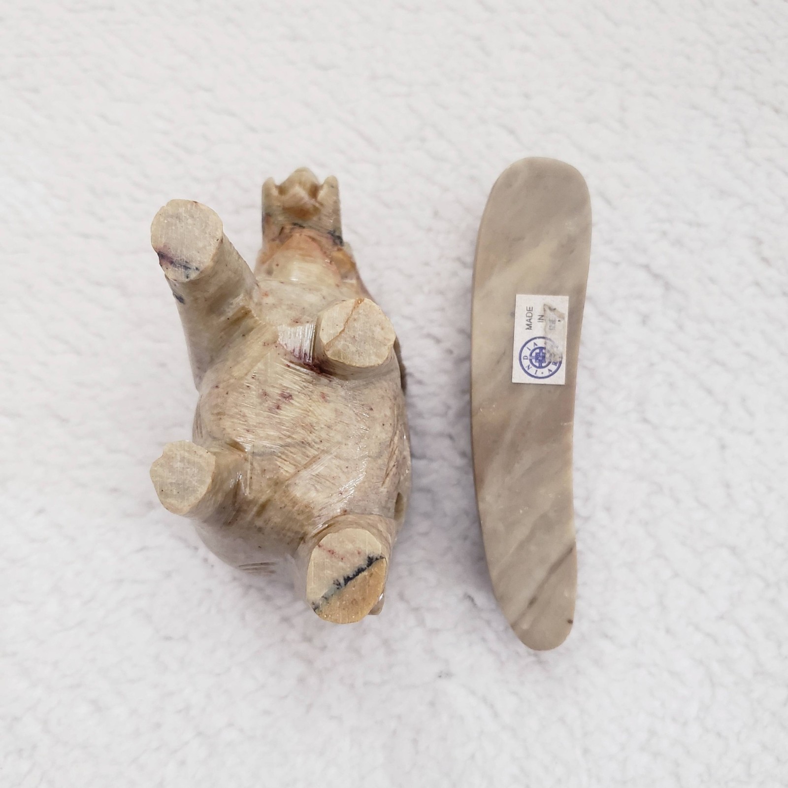 Lot of 11 Hand Carved Stone Elephant Figurines 1 1/4″ to 3 1/8″ Tall