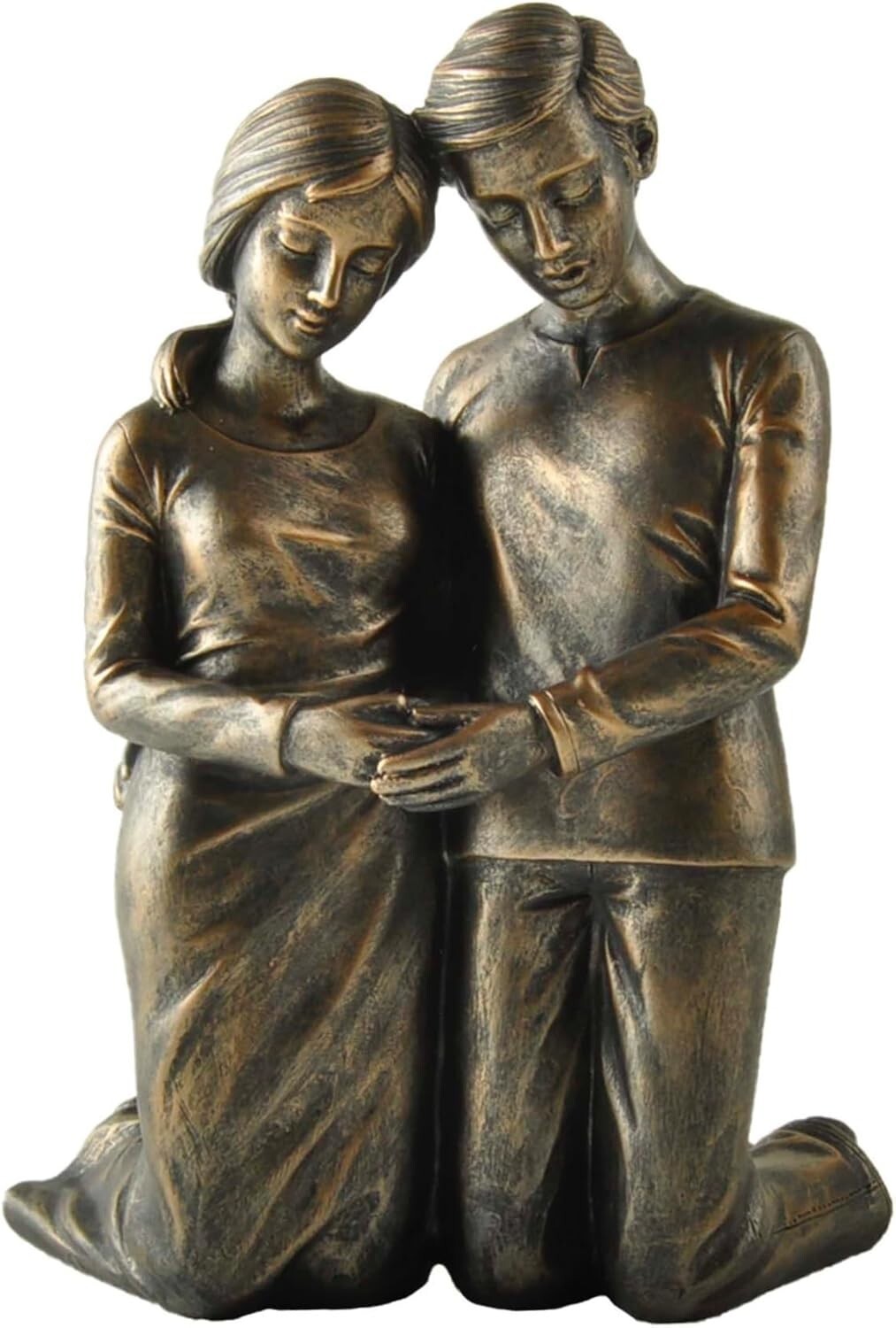 Husband & Wife Praying Couple Kneeling Statue Sculpture – Husband Wife Gifts