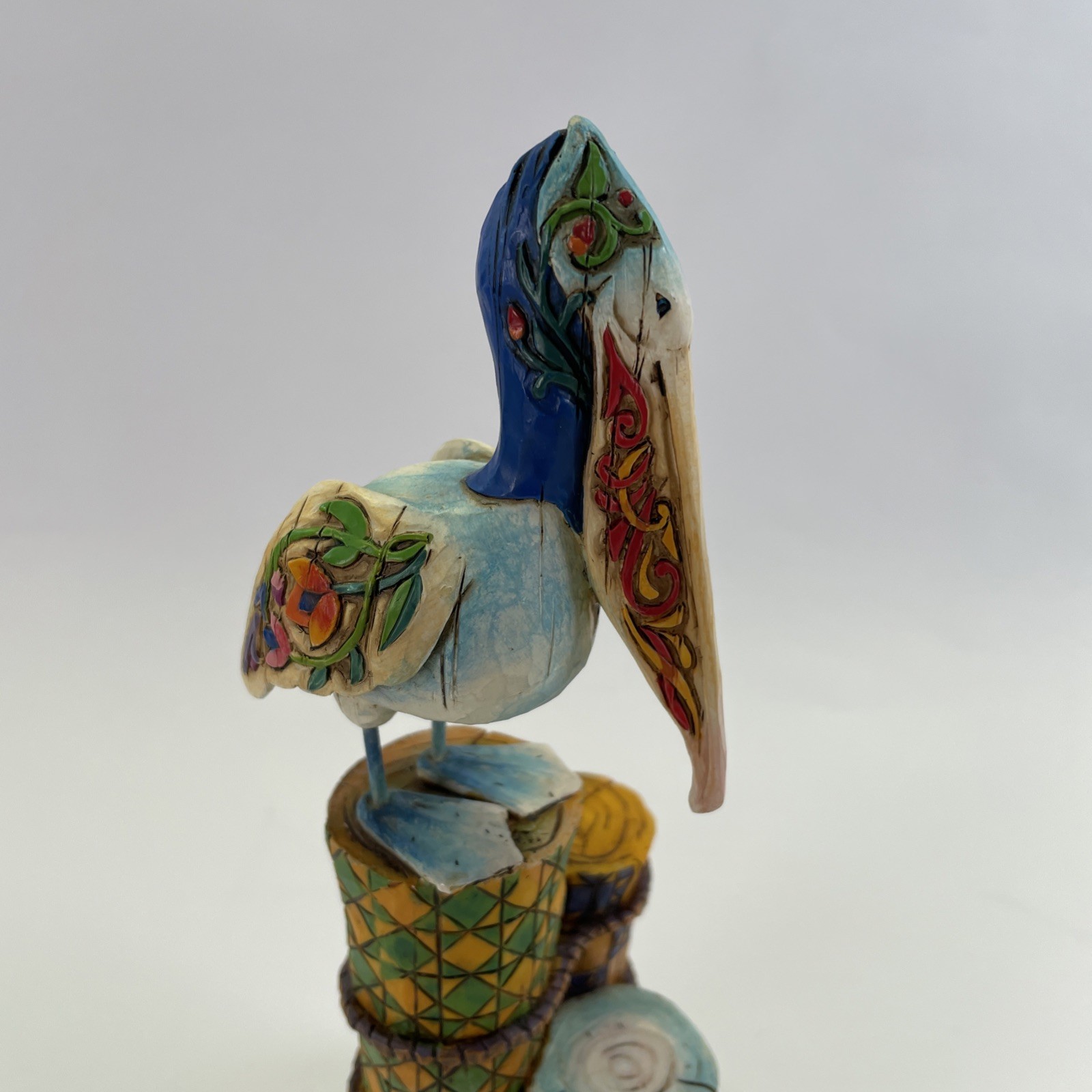 Jim Shore 2004 Seaside Sentinel Pelican on Post Figurine 118740 Shorelights 8.5″