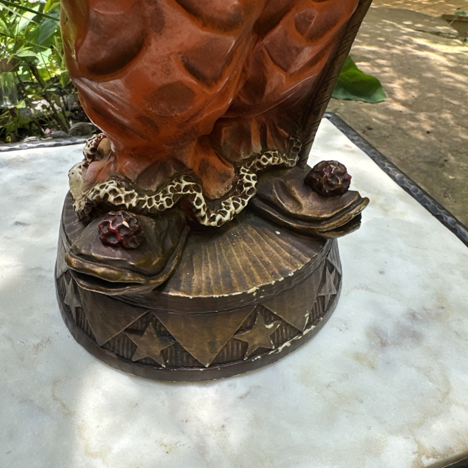Vintage Universal Statuary Clown Statue Chicago 24″ Tall Sculpture 1966
