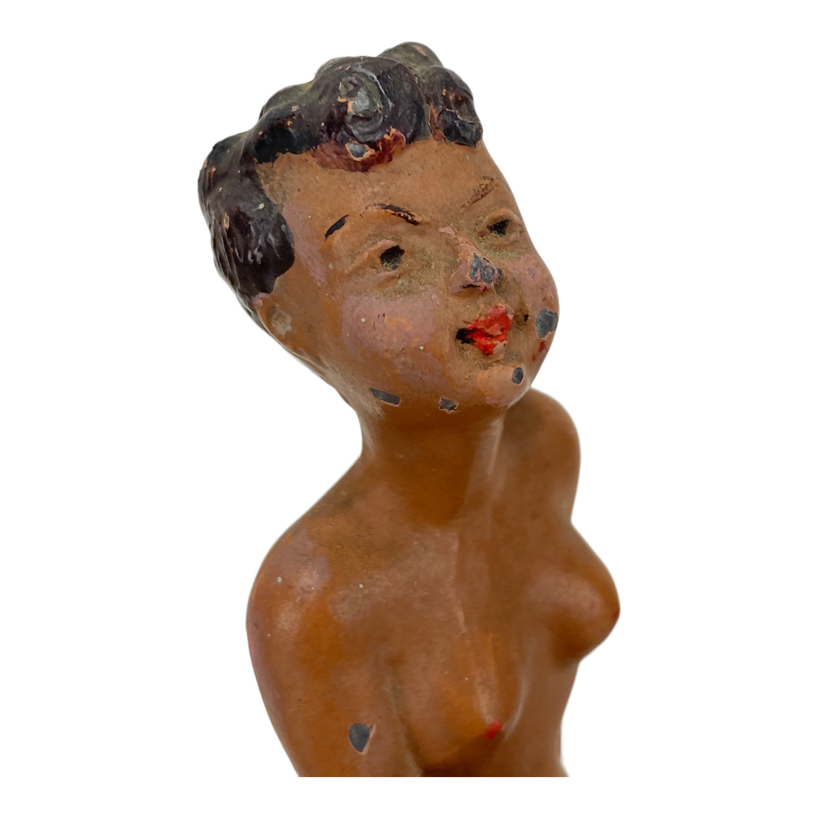 VINTAGE METAL PINUP FIGURINE RISQUE