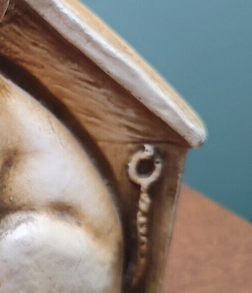 Vintage Bulldog Bookends Plaster or Chalkware Dog 5-1/2″ tall Very Heavy
