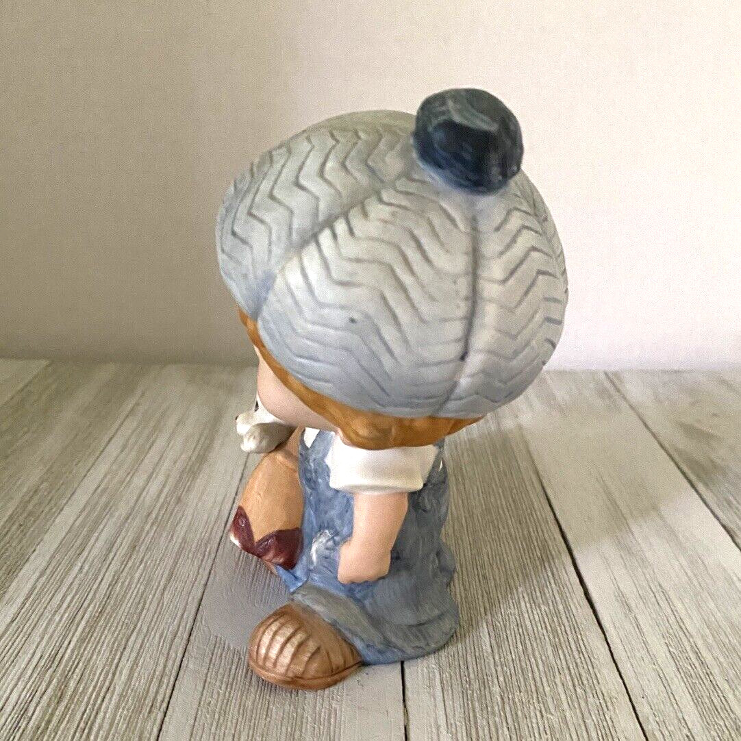 Vintage Homco LITTLE BOY AND GIRL DOG And CAT #1439 Porcelain Figurines 5” High