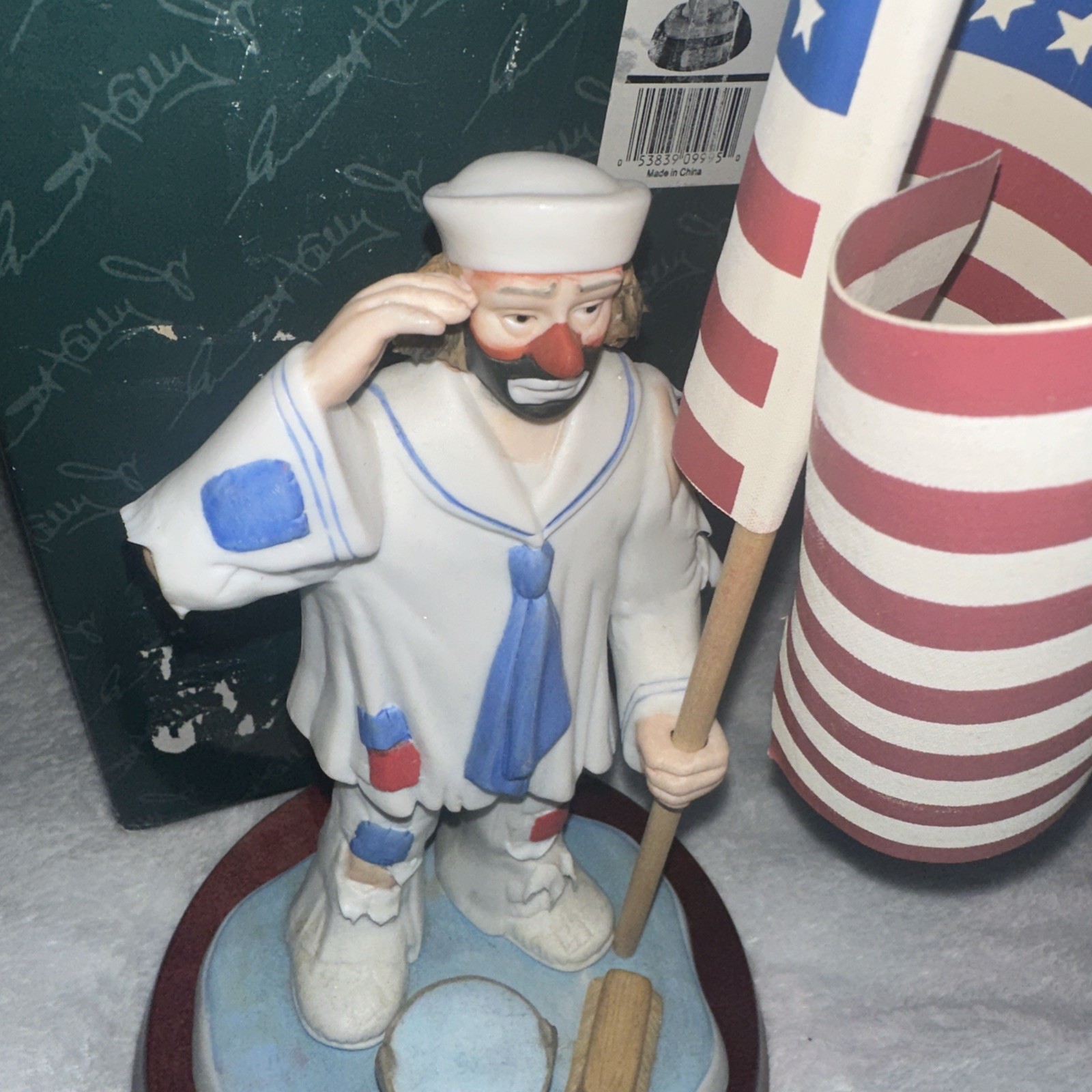 Emmett Kelly Jr Seaman 1st Class WWII 50th Anniversary Figurine 9995 w/ Box