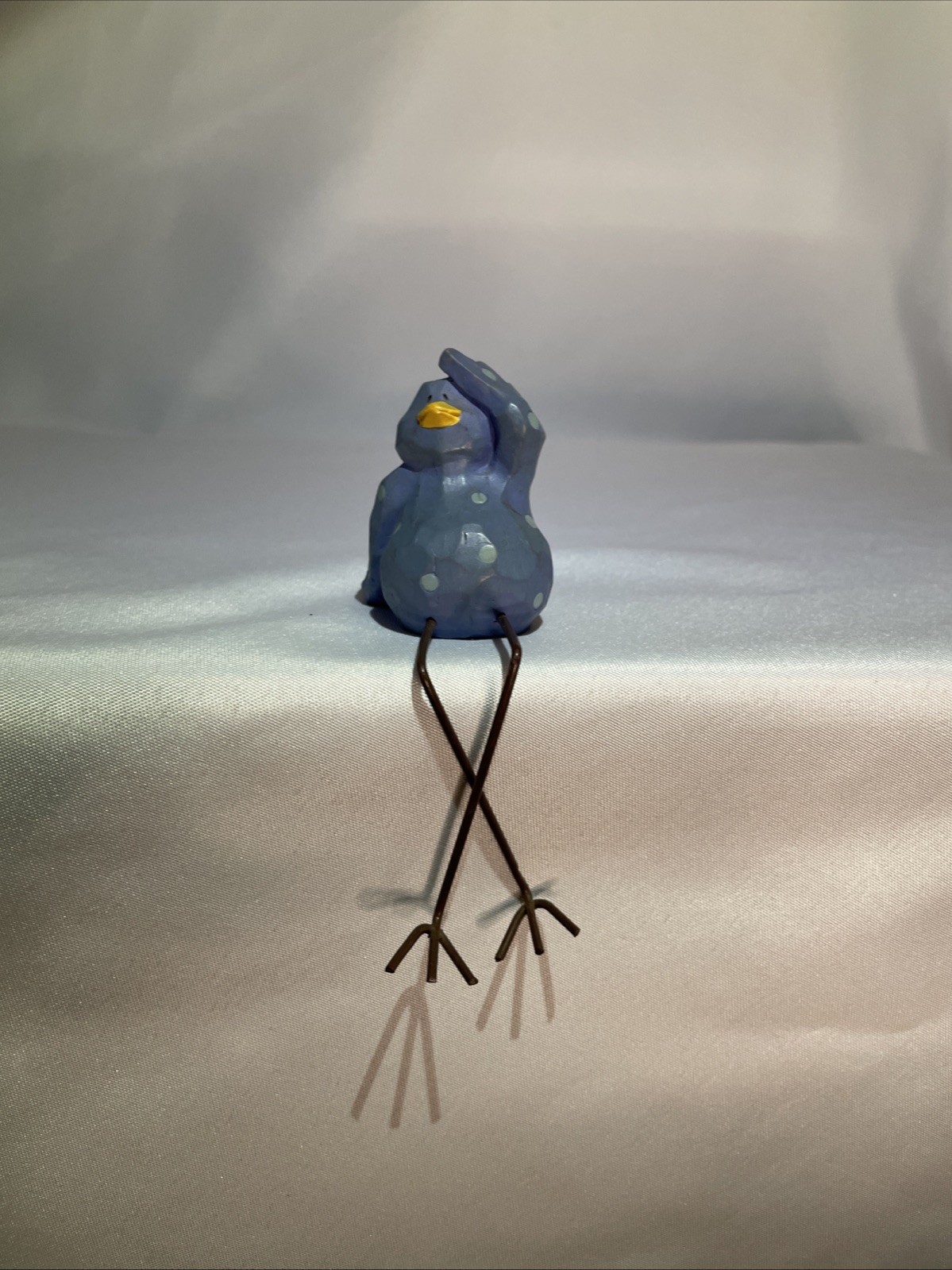 Russ Berrie &Co. Merrily Tweet Along, dark Blue Bird shelf sitter