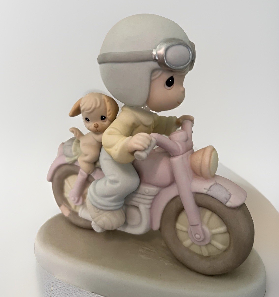 Precious Moments “Our Friendship Goes A Long Way” Porcelain 2001 Boy & Dog