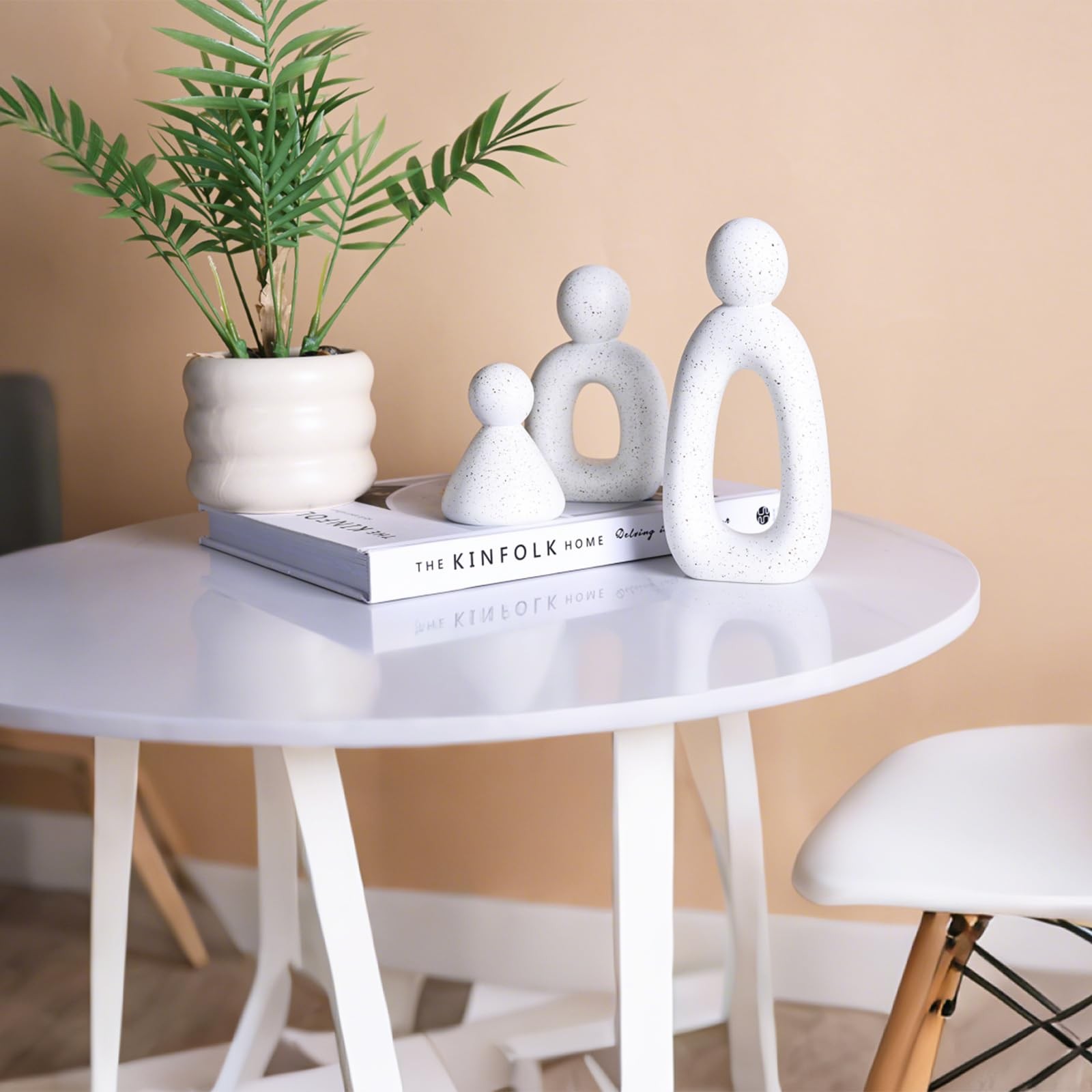 3-Piece Abstract Family of 3 Figurines | Home Decor Living Room, TV Stand Dec…