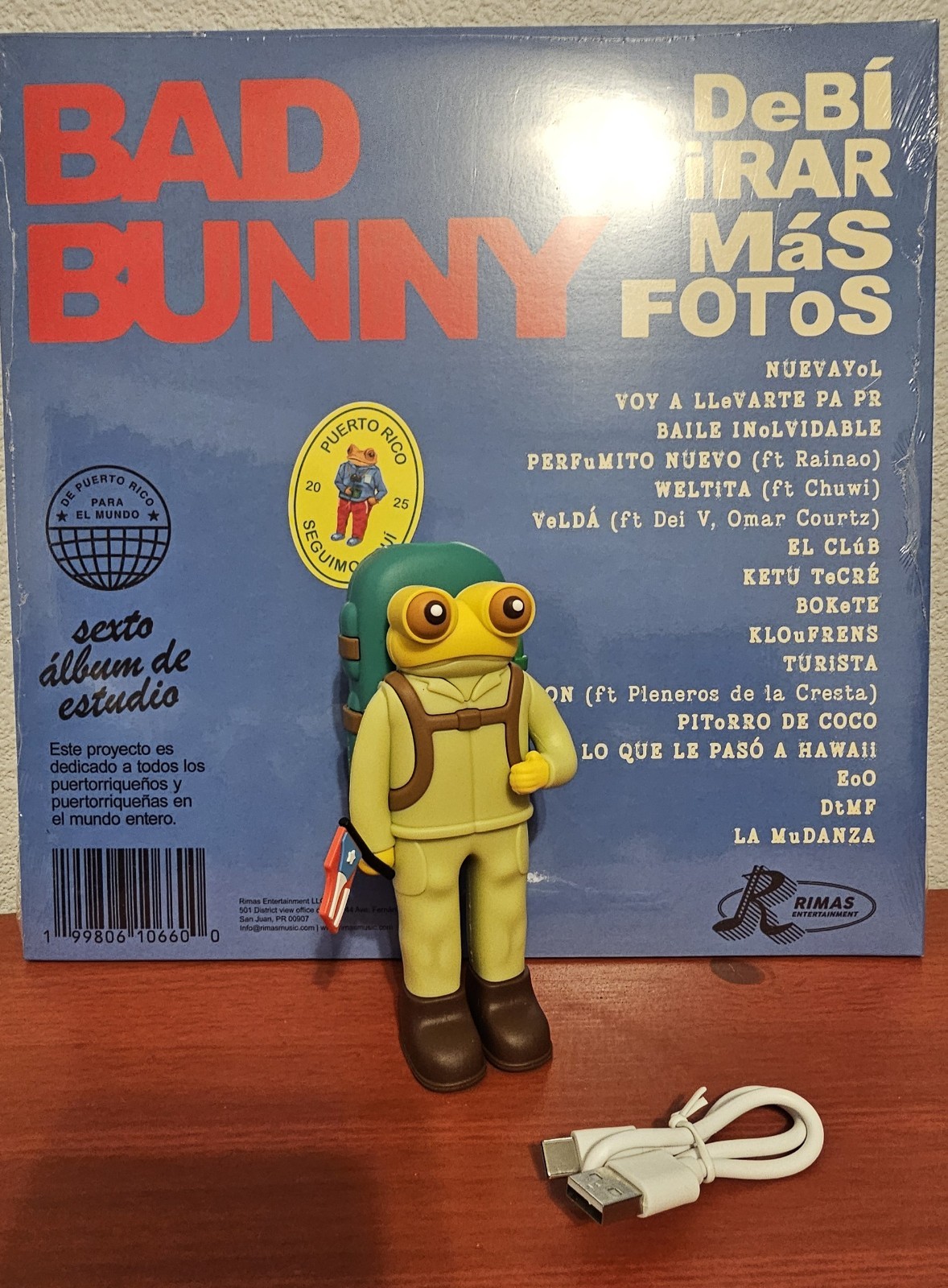 Bad Bunny DTMF Tour Concho Concho Power Bank Brand New!!! (Vinyl Not Included)