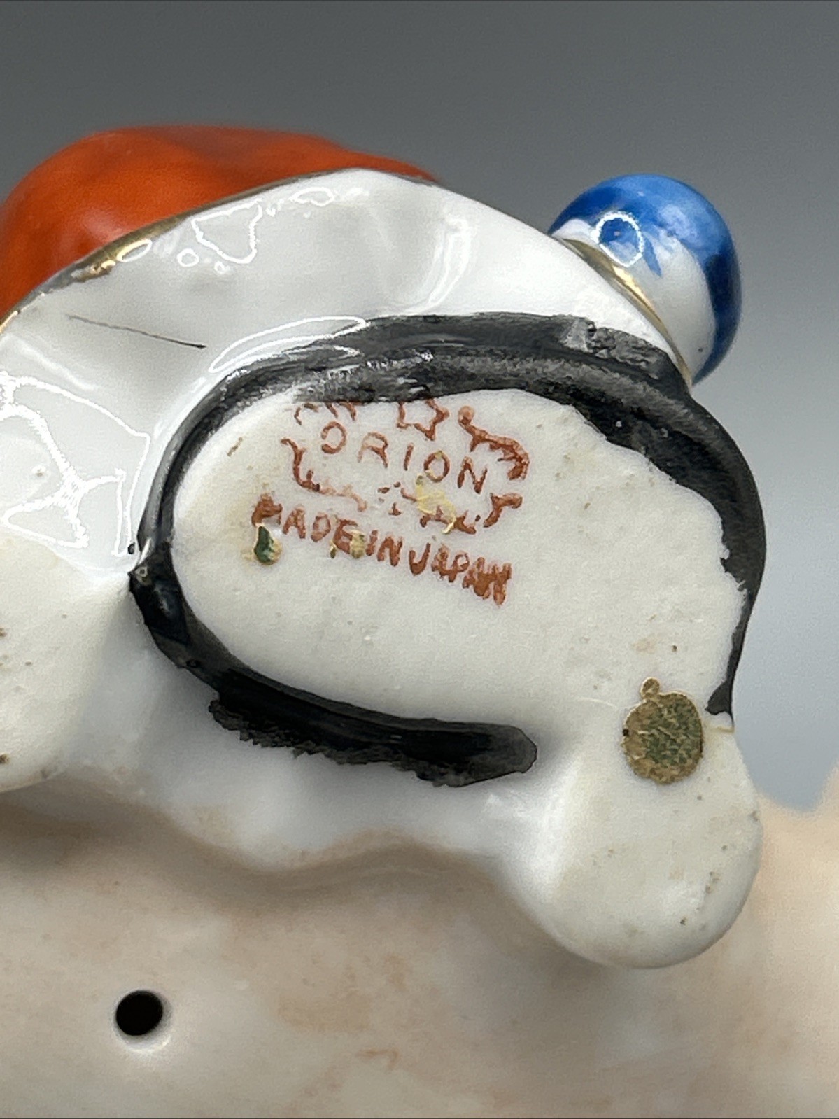 Ardalt Lenwile Circus Clown Riding Pig Figurine Made in Japan Glass Porcelain
