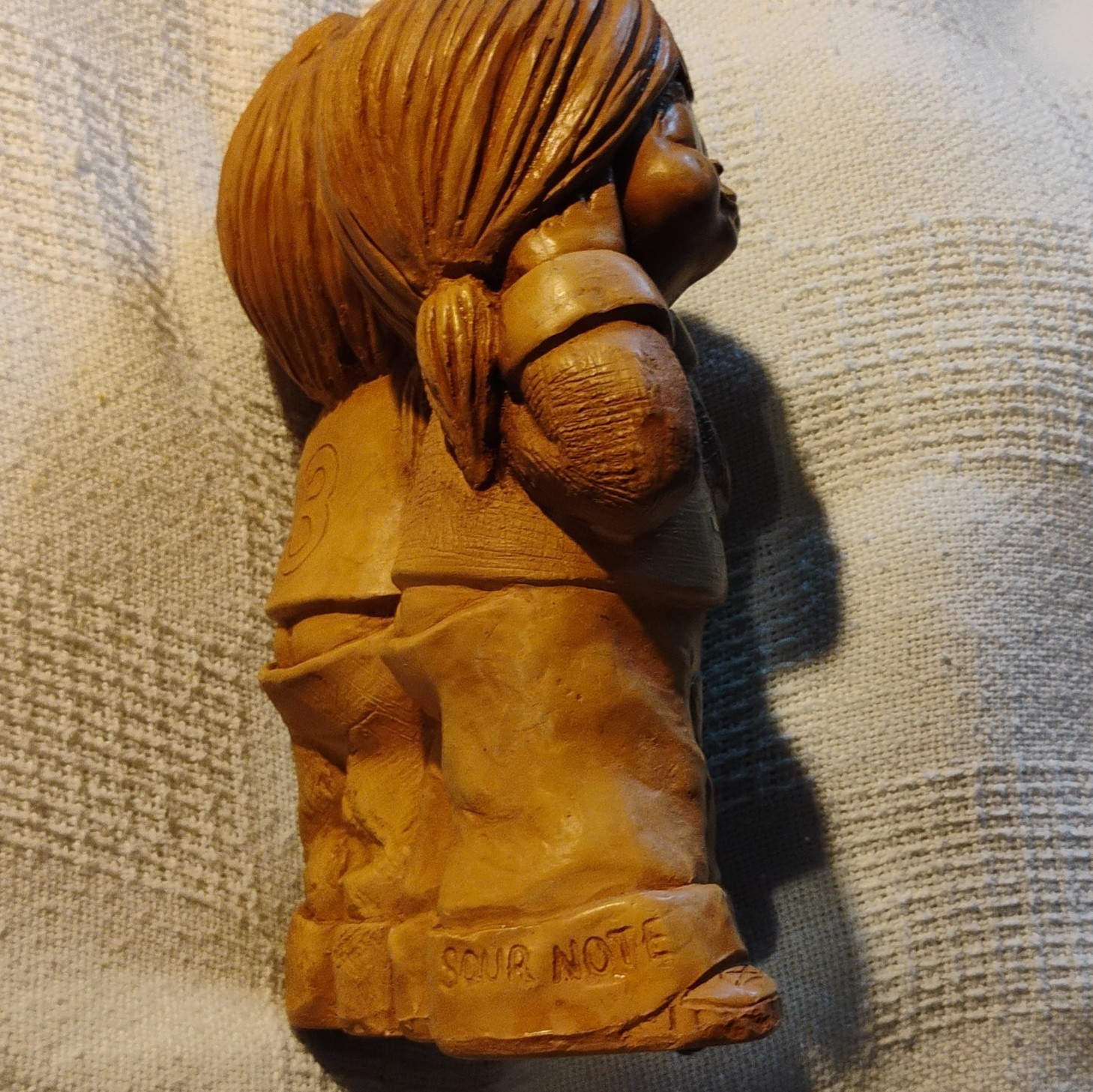 Vintage Bill Mack Frannkins Sculpture Ukulele Two Children Music 1975