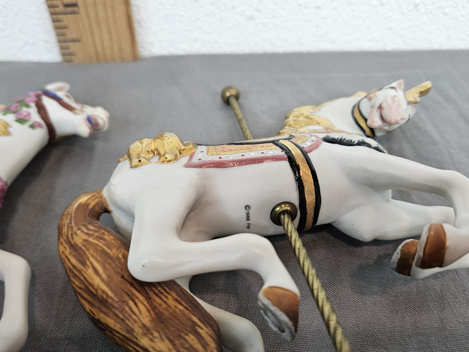 Franklin Mint The Treasury Of Carousel Art – 3 Carousel Horses