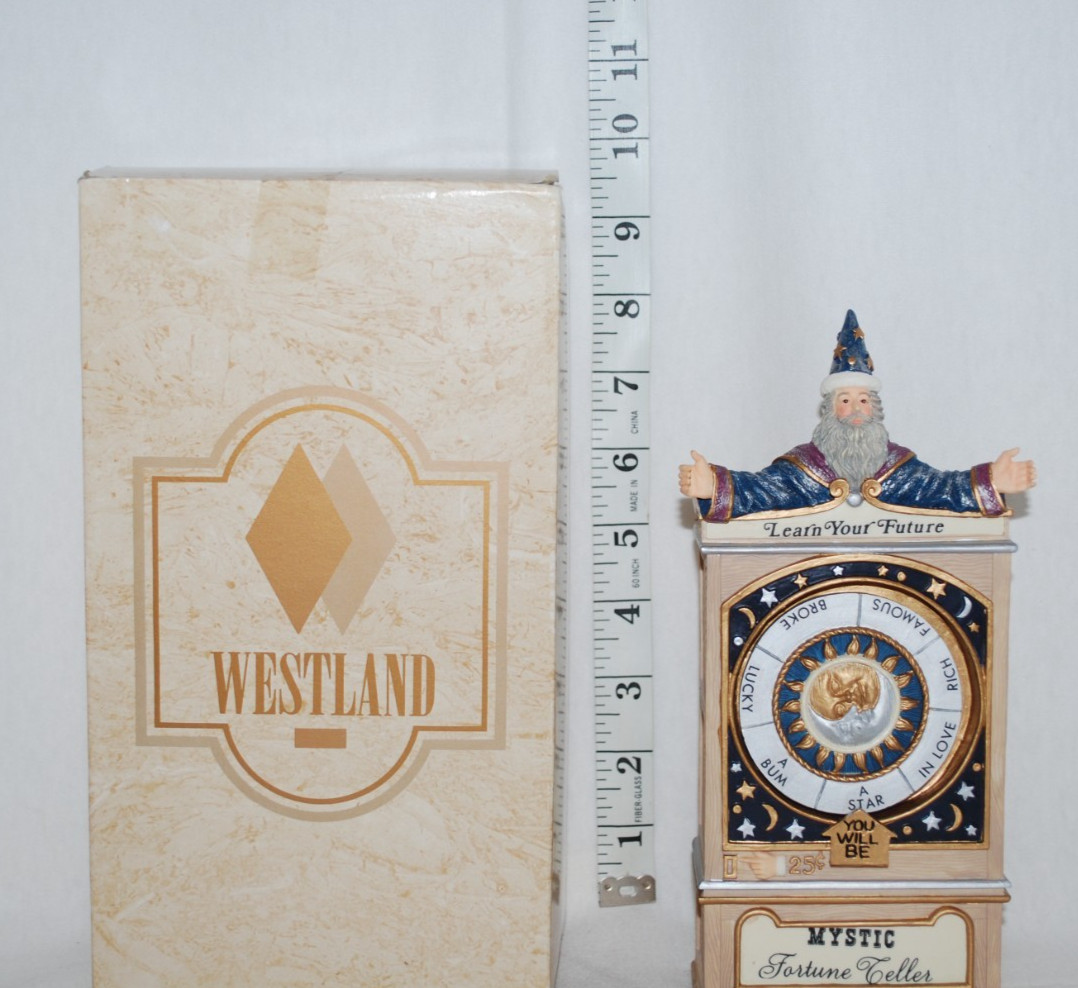 Westland Mystic Fortune Teller Music Box Figurine Learn Your Future Item # 206
