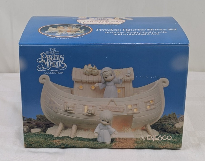 Vintage 1992 Precious Moments Two By Two Noahs Ark Complete Set w Orig Box
