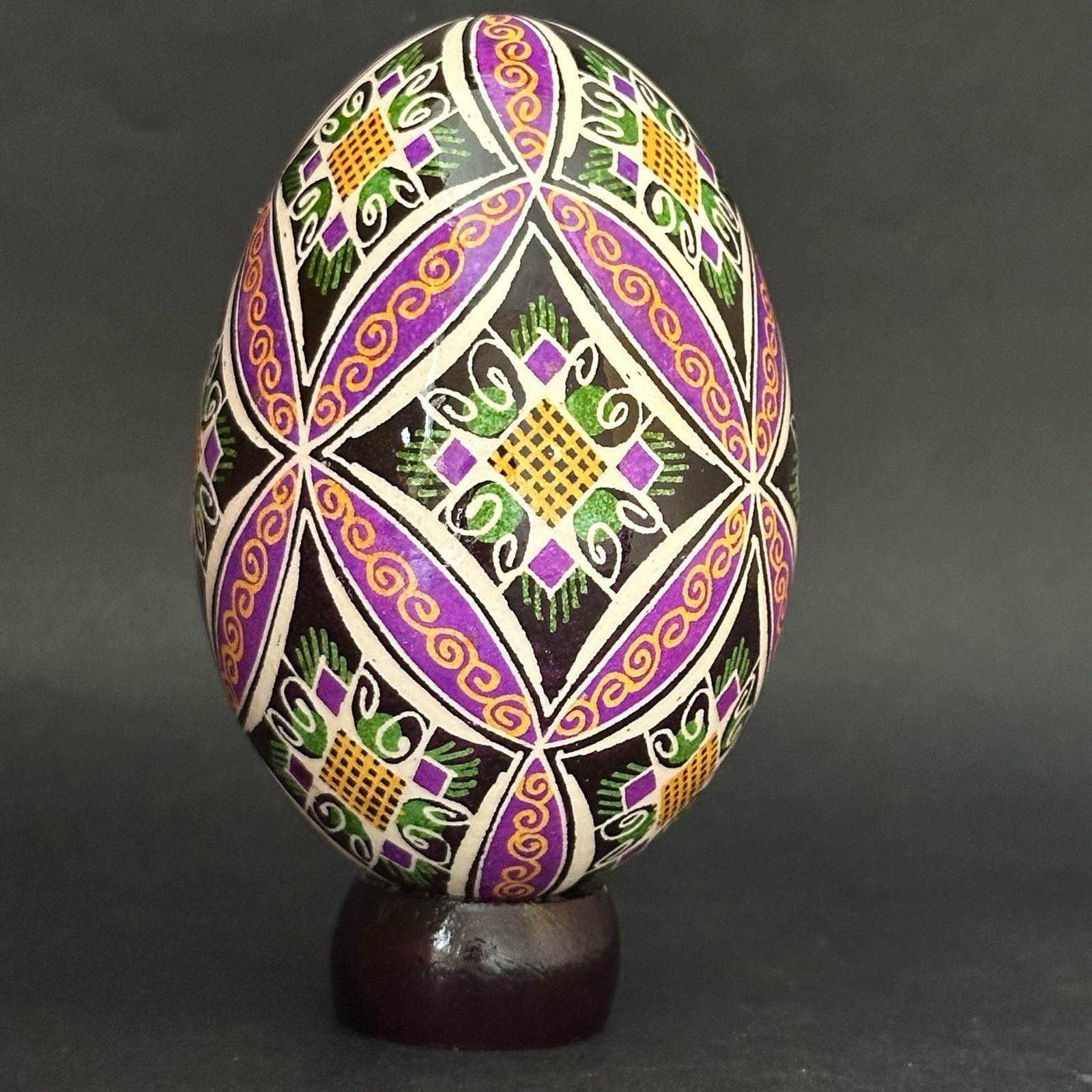 Real Ukrainian Pysanky. Goose Pysanka. Hand made Hutsul Easter Eggs Best Gift