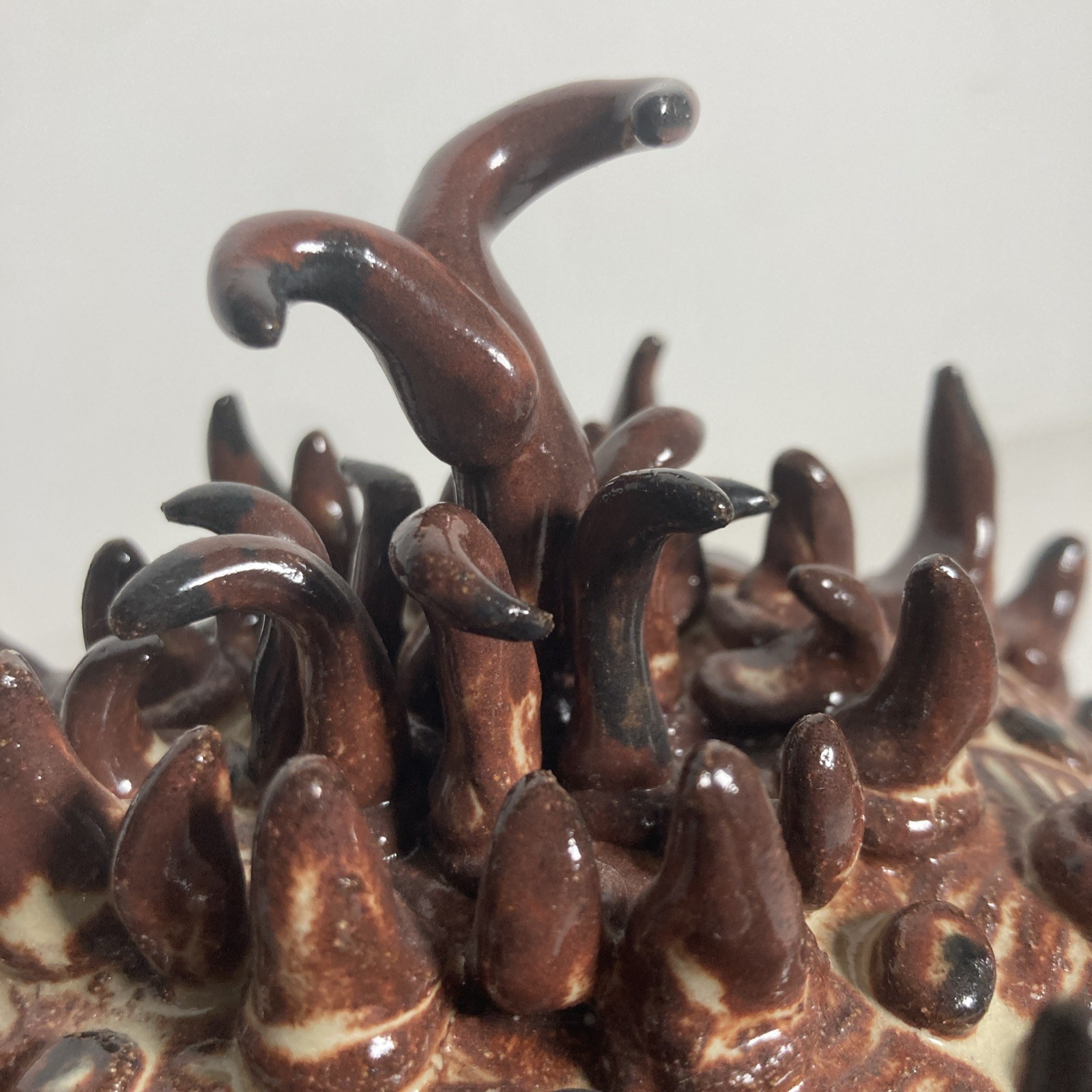 Vintage Original Fine Ceramic Urchin Monstrosity Strange Fruit Alien Art Object