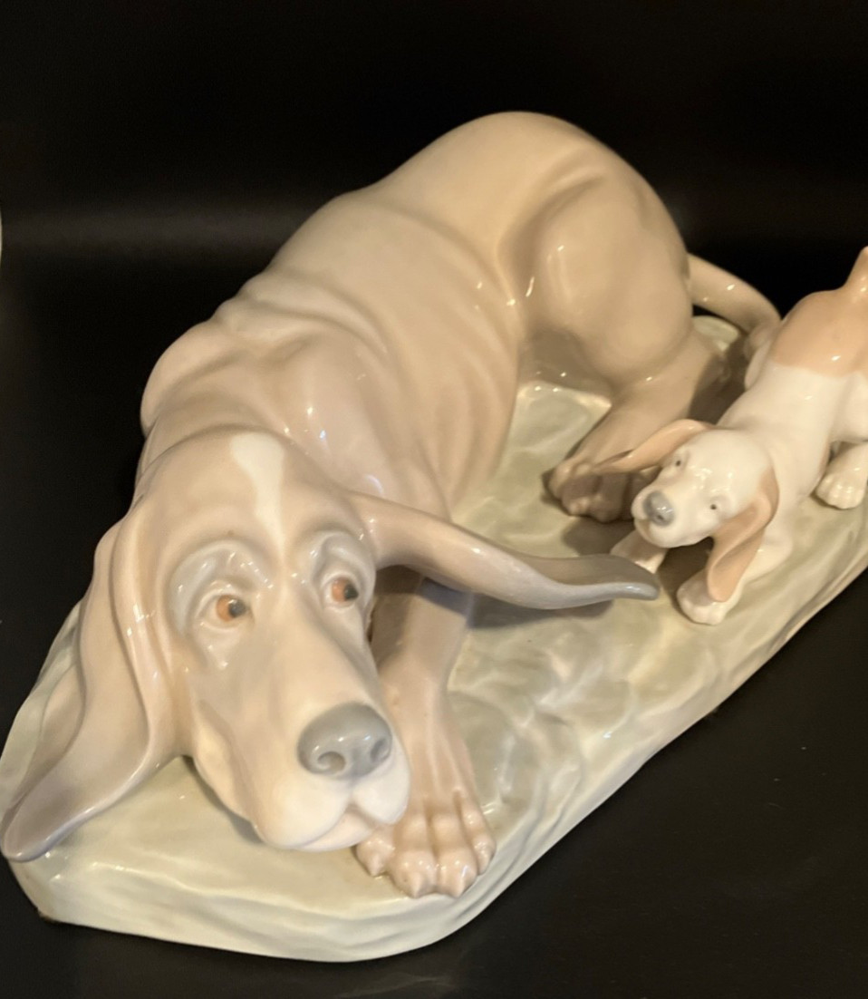 NAO by Lladro Bloodhound Dog Figurine