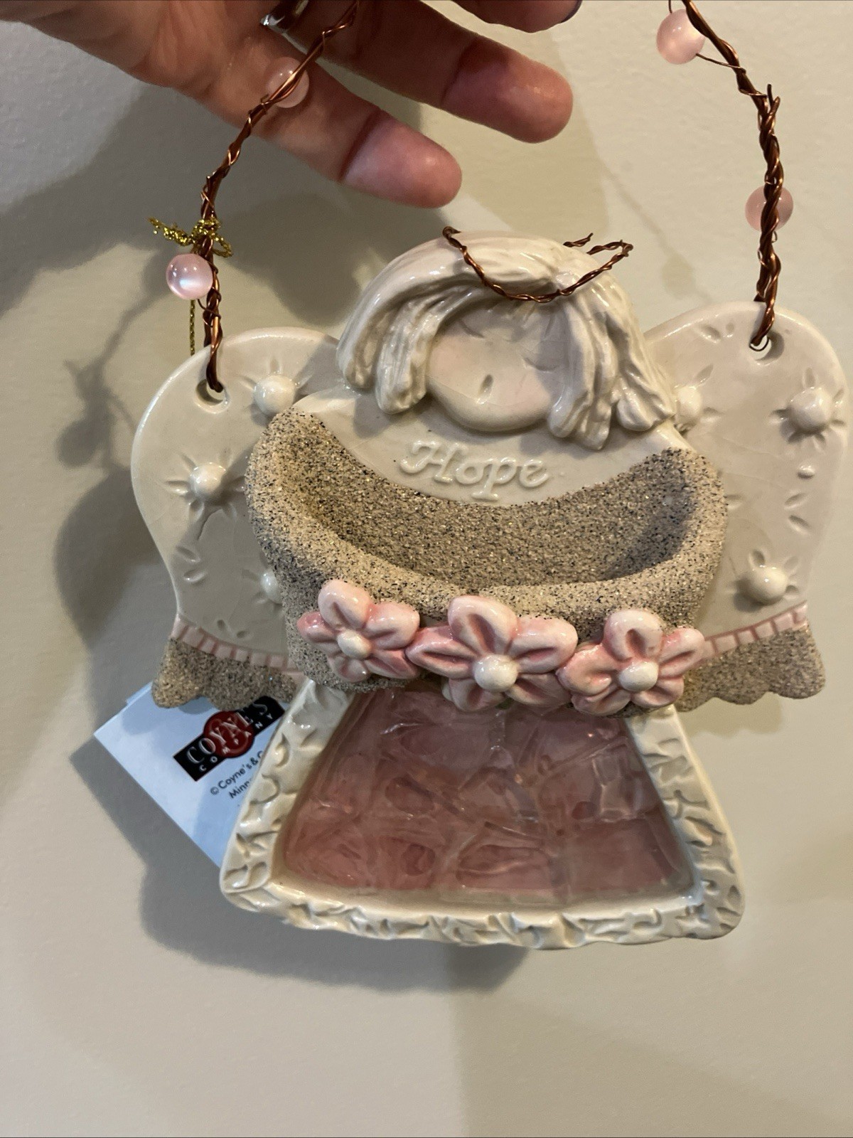Hand Crafted Art Pottery Angel Impressions By Carol Jones “Hope” Angel