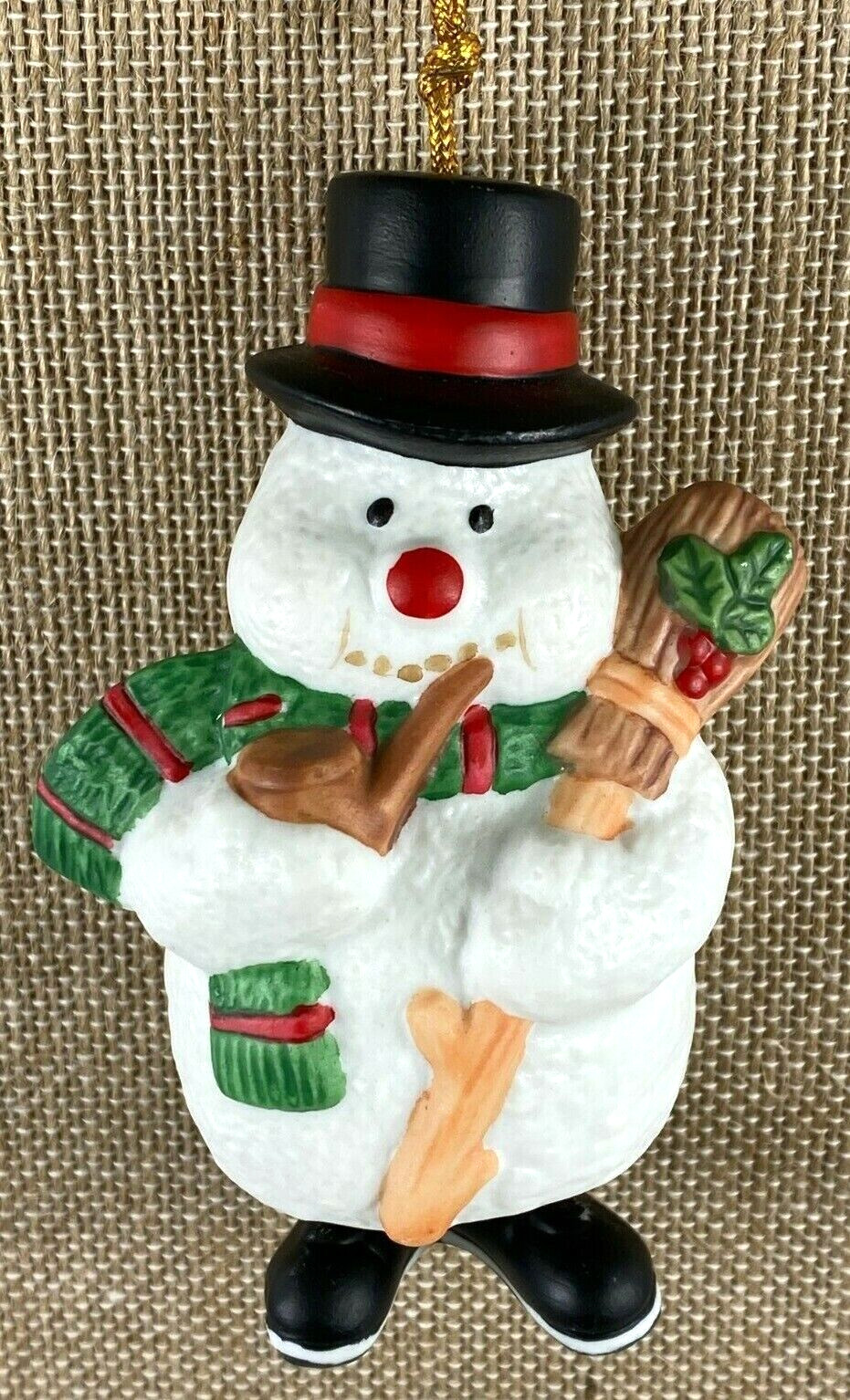 House Of Lloyd Ding-A-Ling Snowman Ornament Bell Type Vintage Christmas 1994