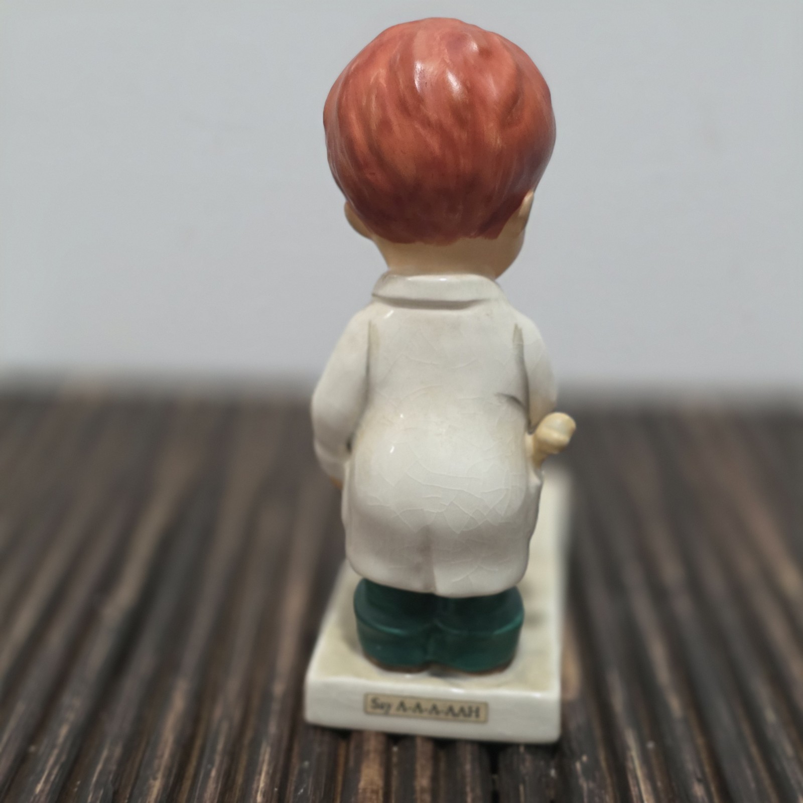 Goebel #68 Red Head Boy Veterinarian & Dog “Say Aaaah” Figurine West Germany Vtg
