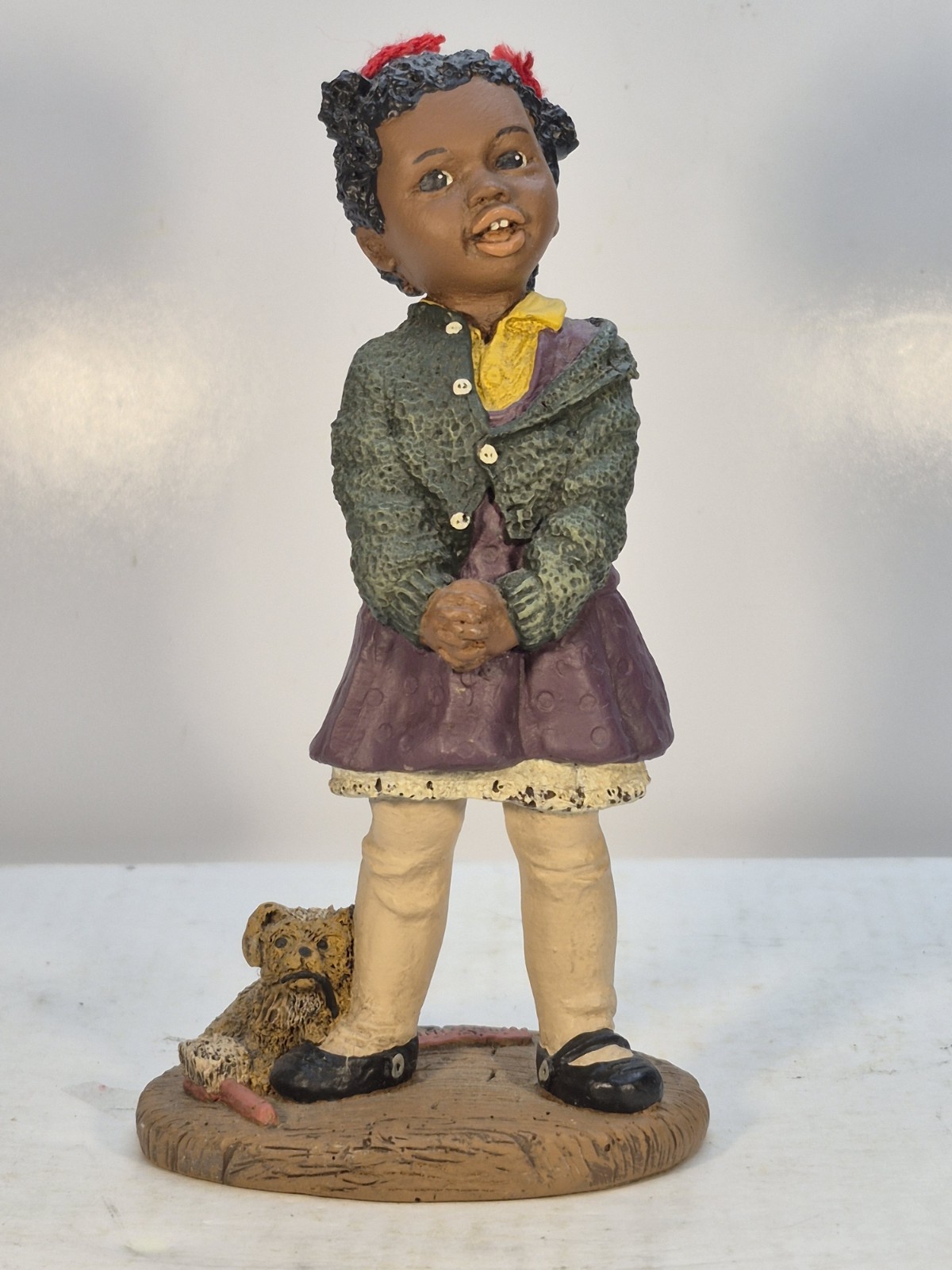 Martha Holcombe ALL GODS CHILDREN “TISH” FIGURINE 5-1/2 Inches Tall Ex Used Cond