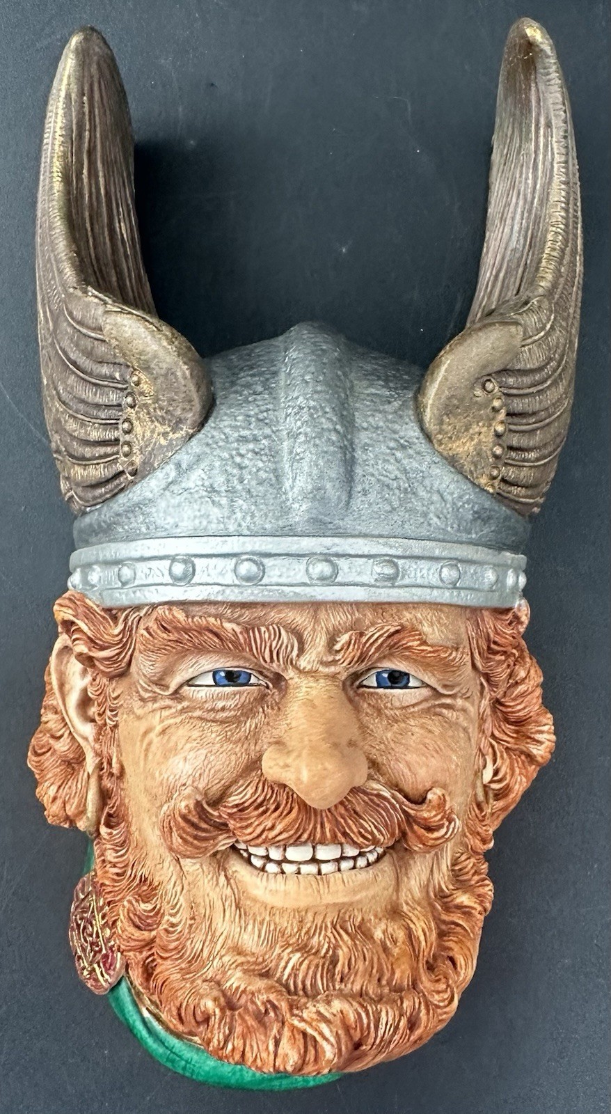 Bossons Rolf Viking Duchy of Normandy 1991 England Chalkware Head Wall Plaque