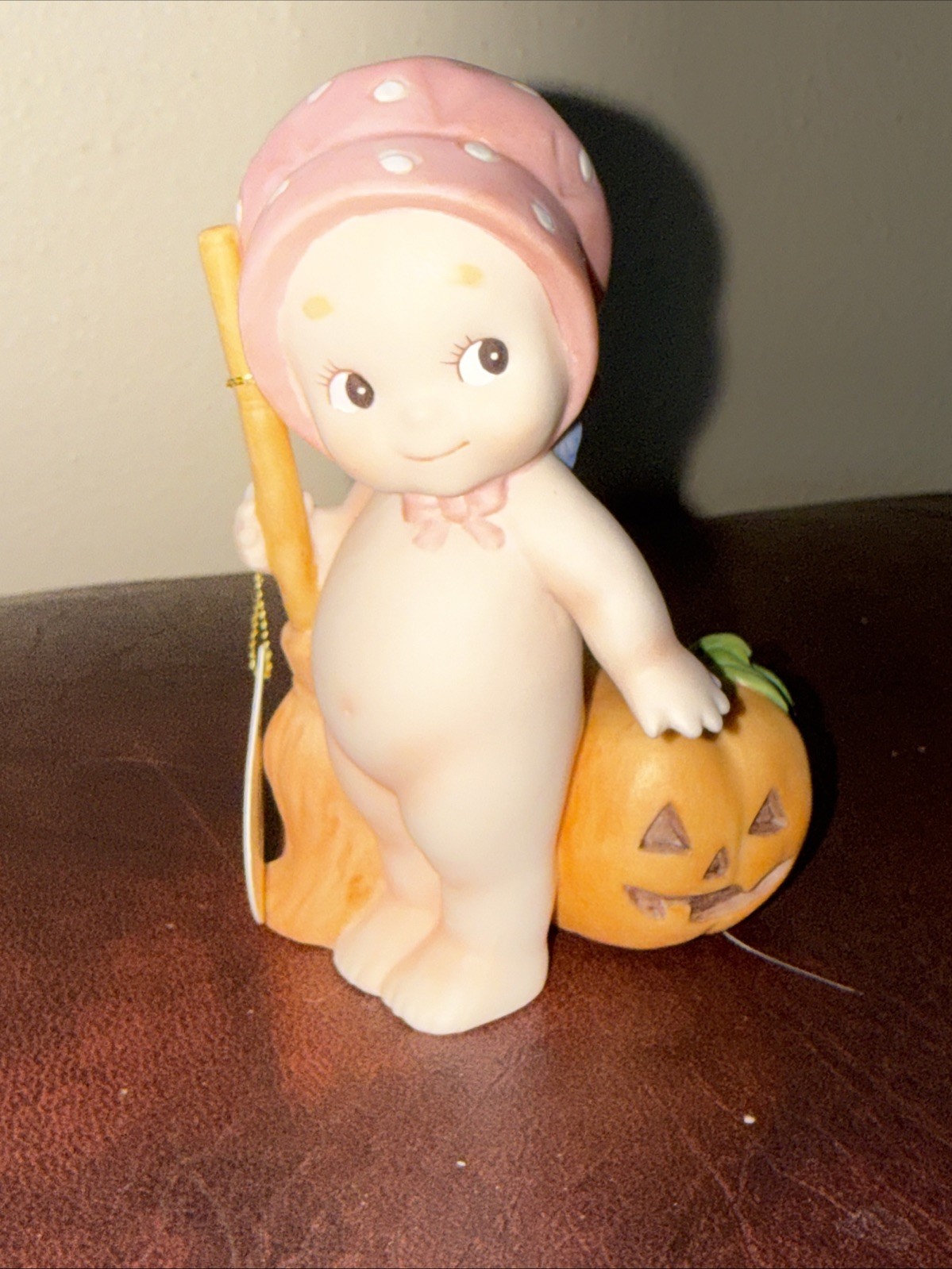 Halloween Pumpkin Rose O’Neill Kato Kogei Kewpie Figure – Hang Tag