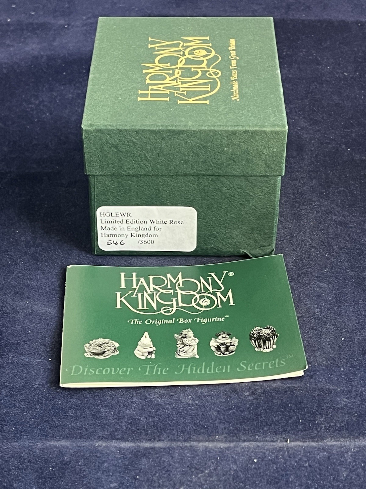 Harmony Kingdom~ Limited Edition~ SINGLE WHITE ROSE ~NIB~Made UK~Signed~#546