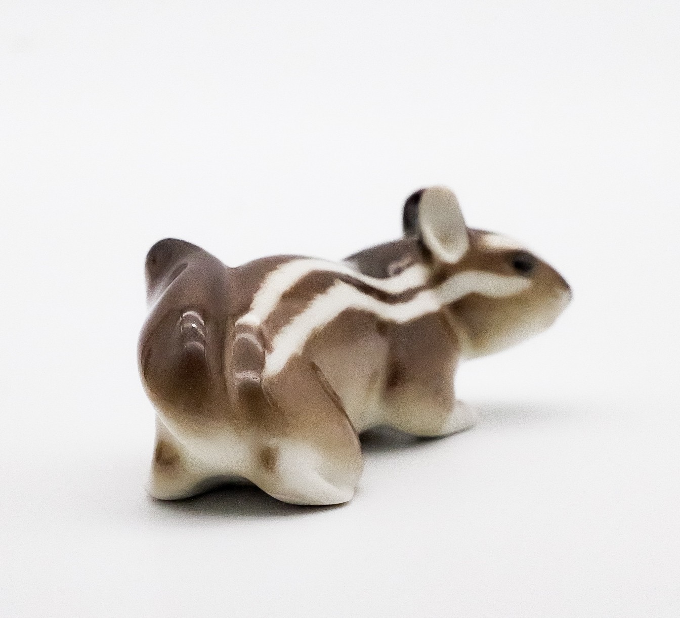 Vintage Lomonosov USSR Hand Painted Chipmunk Porcelain Figurine