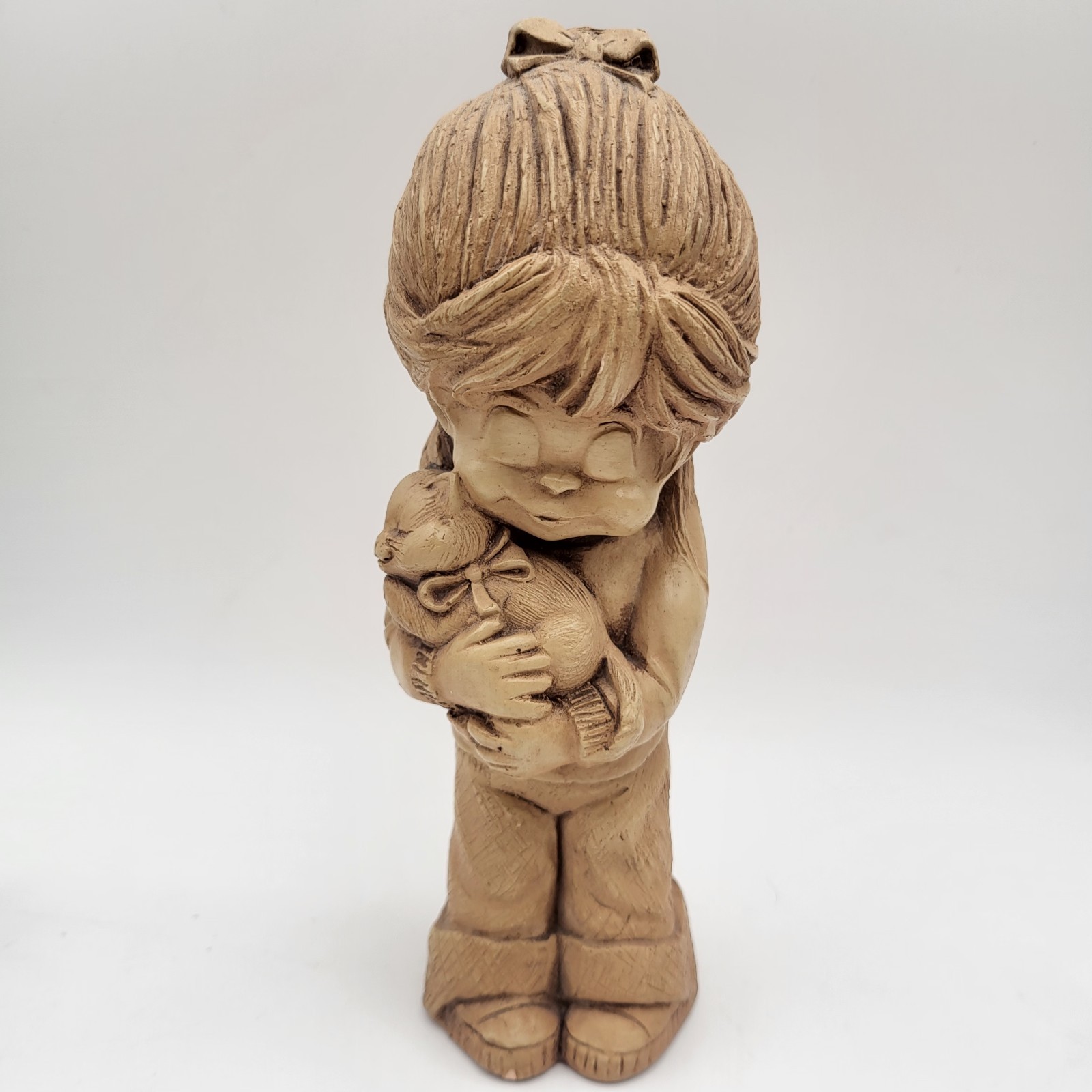 Vintage 1978 Bill Mack Fannykins “Cats Meow” Girl & Cat Figurine 8.5″ Tall
