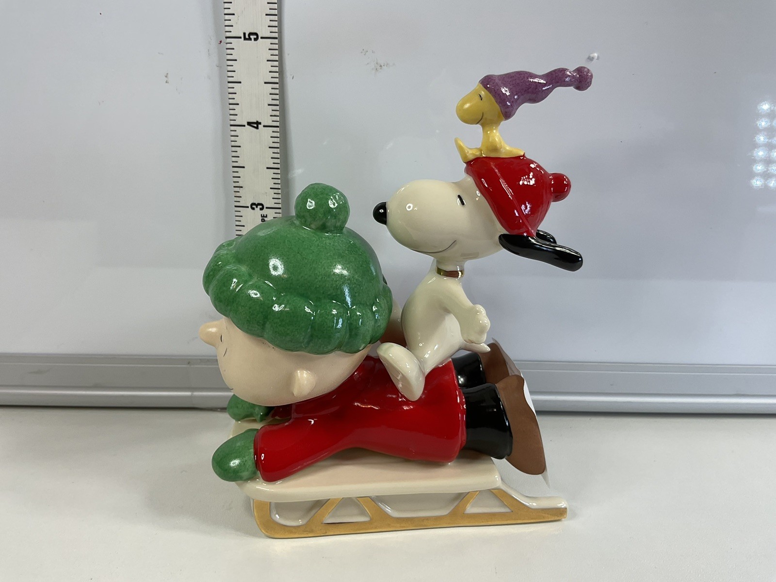 Lenox Snoopys Sledding Adventure NIB