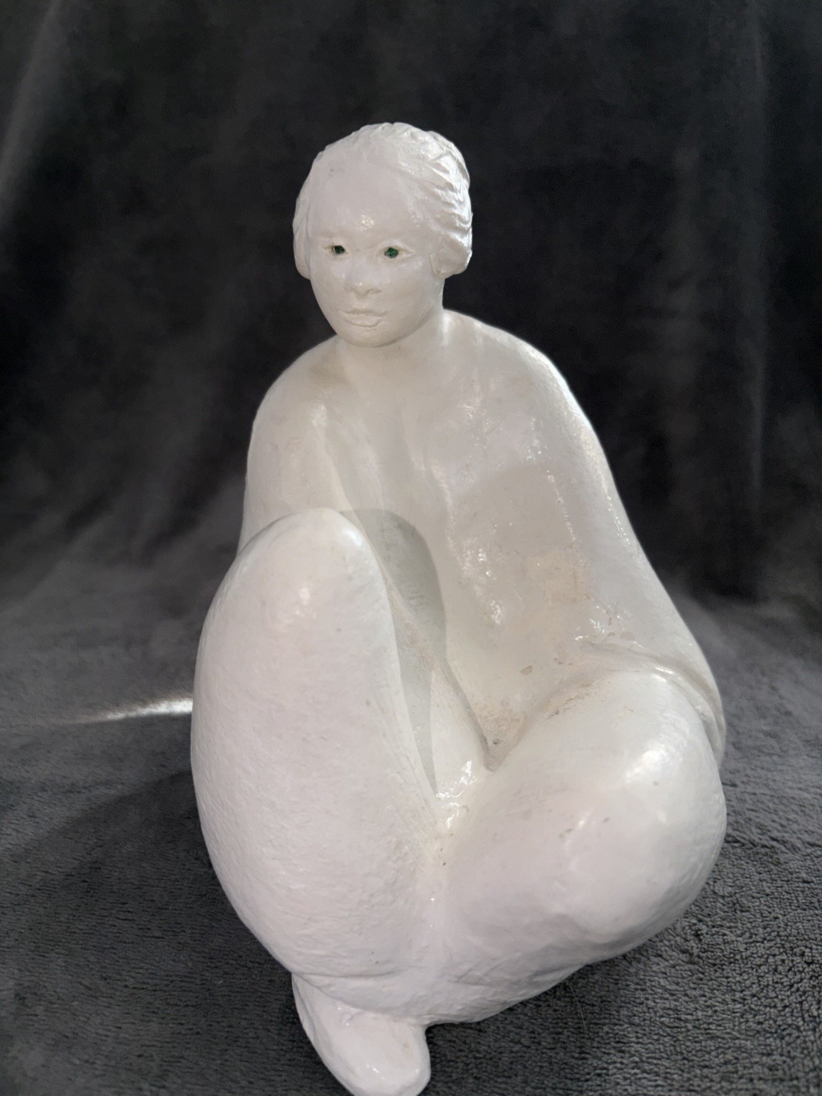 Vintage Rich Myer Ceramic Women Resting Figure Sculpture 7″ Studio Art Pottery.