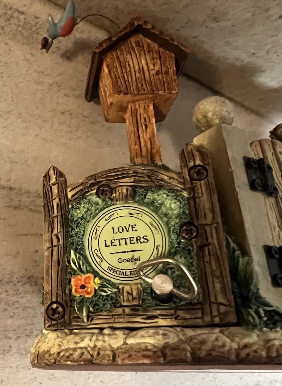 Goebel Hummelscapes – Love Letters. Charming Piece w/ Garden/Birds Theme & More