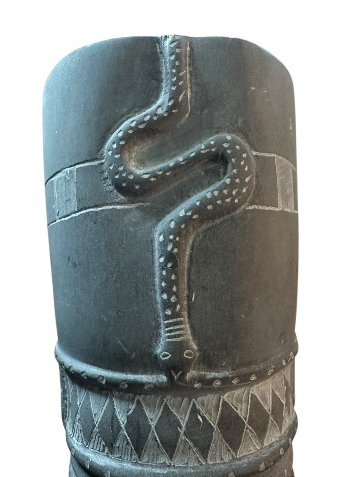 Th Egyptian Basalt Stone Hand Carved Queen Nefertiti Statue Figure Bust 13.5 In