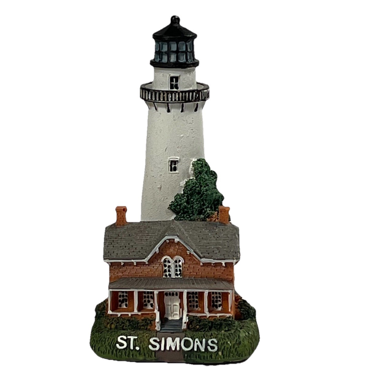 Lighthouse Figurine St. Simons Island, Georgia Coast 4.75 Inches Tall