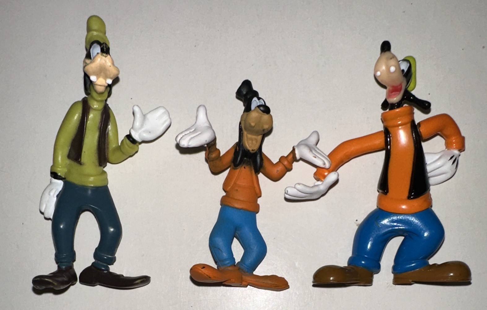Lot Of 3 Vintage Disney Goofy Mini Character Figures